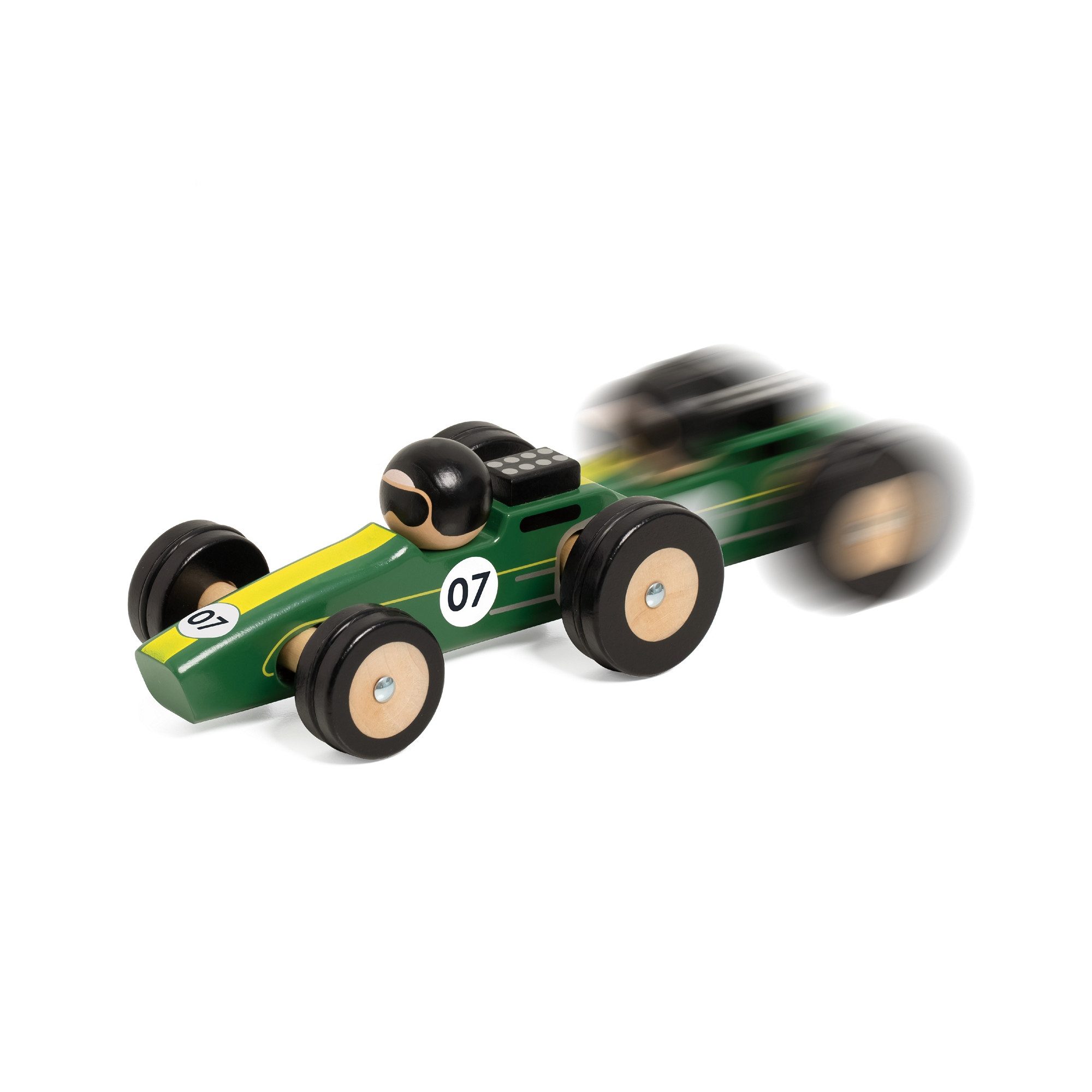 Classic World Spielzeug-Rennwagen Classic World - Rennwagen Silverstone - 18,3x10,4x6,2cm +18M, (1-tlg), aus Holz