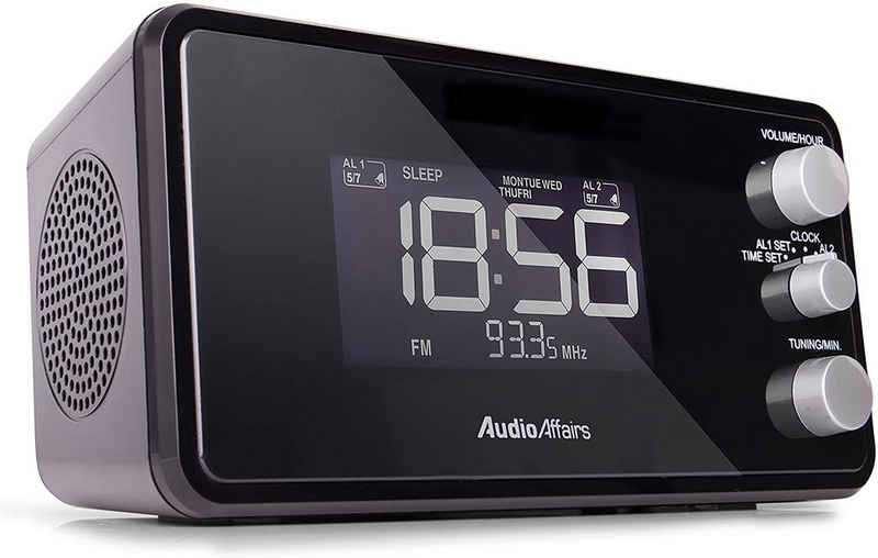 AudioAffairs Радиочасы RW 010 20 Senderspeicher, Schlummerfunktion (Snooze), Einschlafautomatik