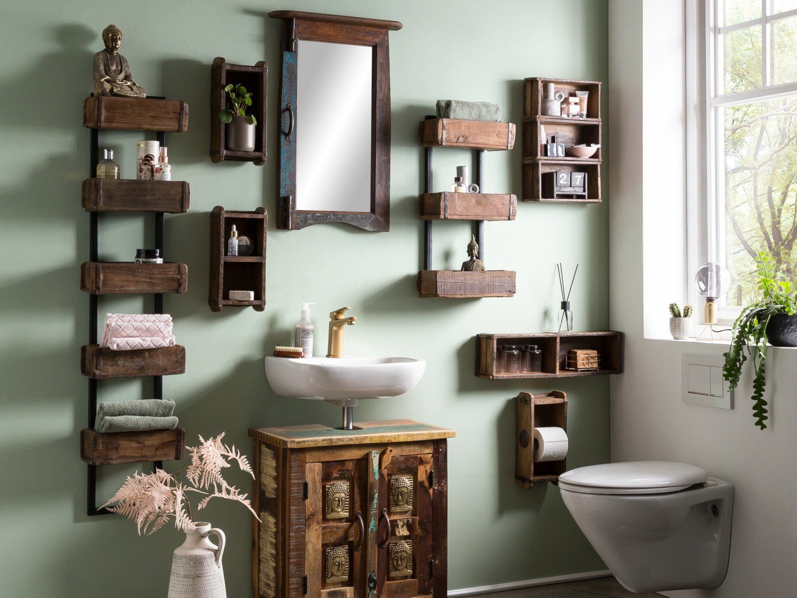 massivum Wandregal Ziegelform 5er günstig online kaufen