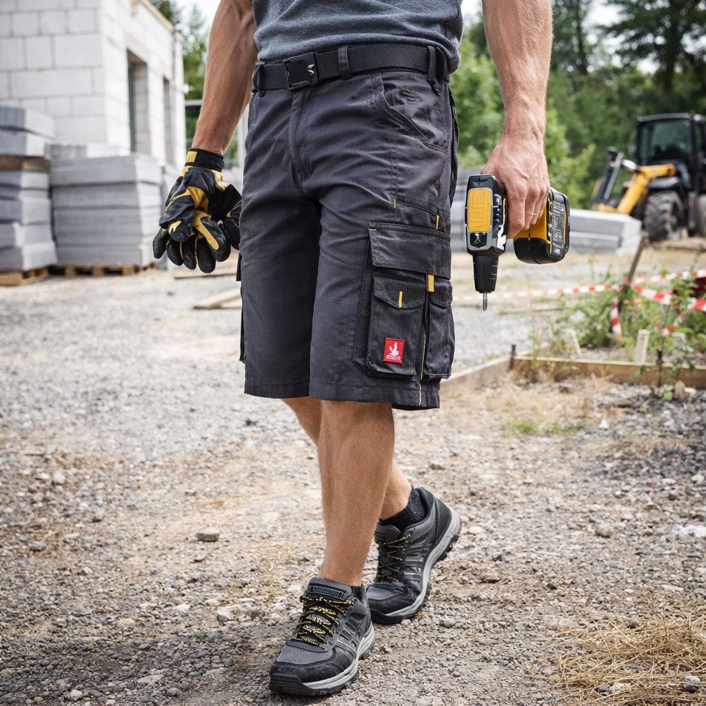 Engelbert Strauss Shorts Strauss Shorts e.s. Carat – Arbeitsshorts mit Flexbelt & Cargo Taschen
