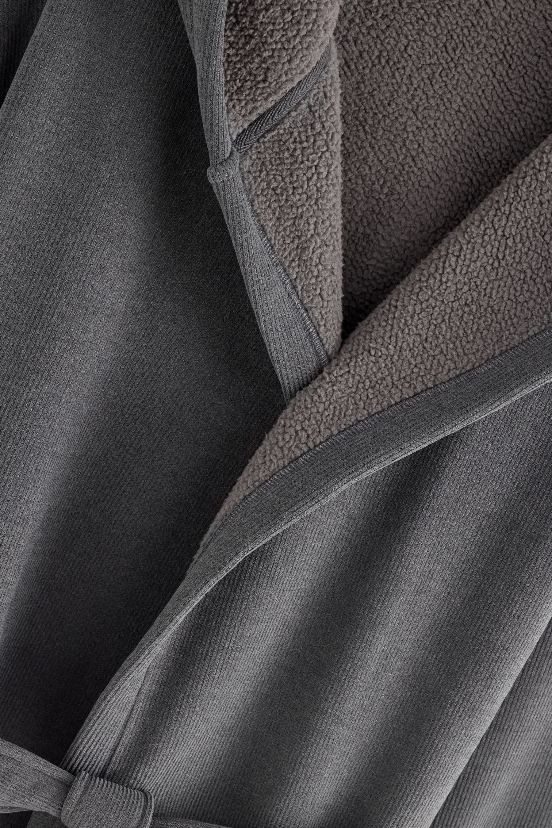 Next Herrenbademantel Strukturierter Morgenmantel, Polyester (recycelt)