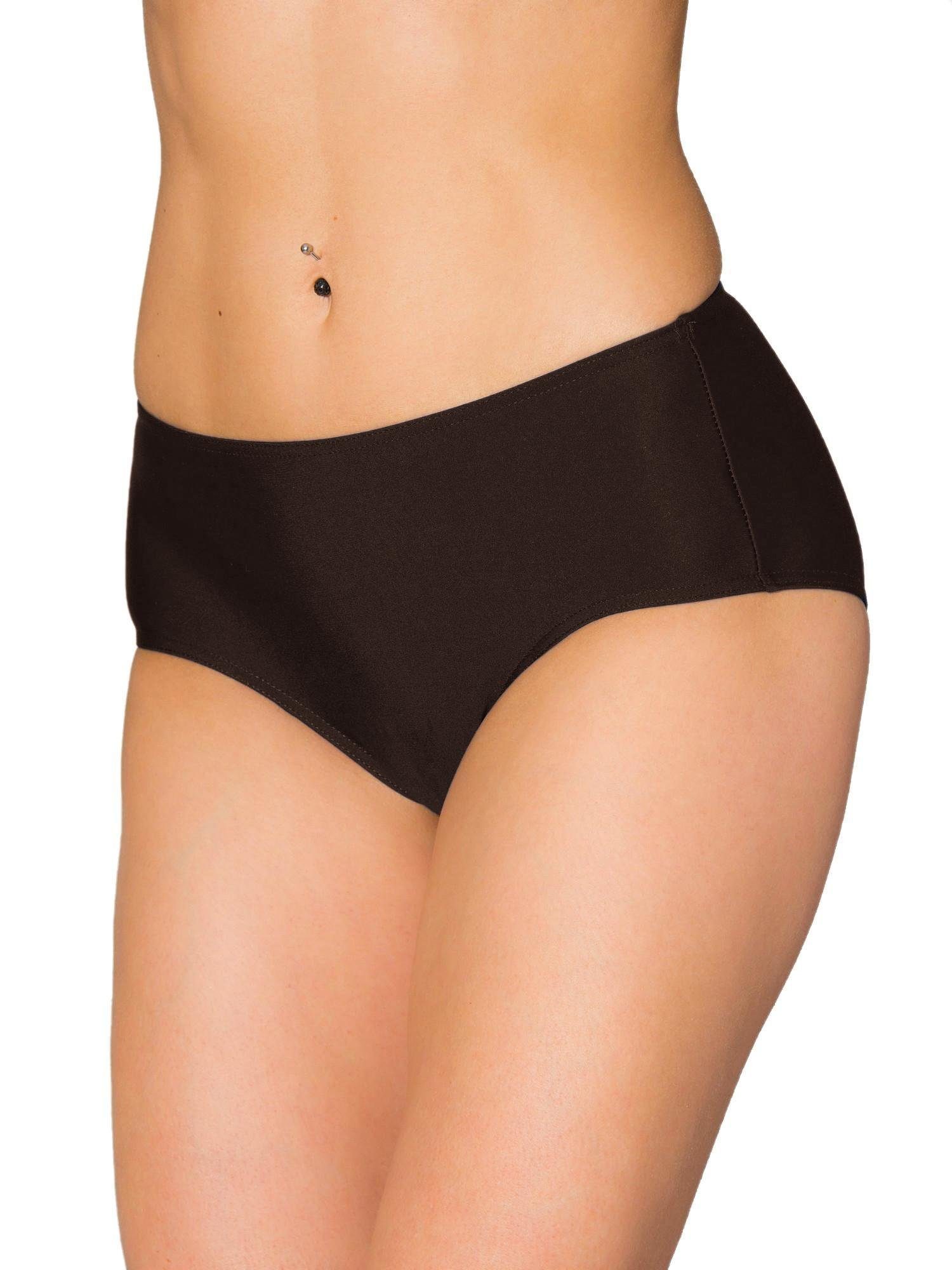 AQUARTI Bikini-Hose Aquarti Damen Bikinihose mit Mittelhohem Bund mehr