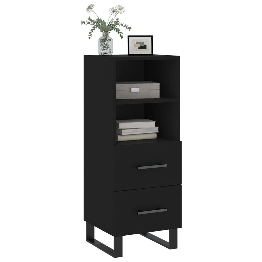 vidaXL Sideboard Sideboard Schwarz 34,5x34x90 cm günstig online kaufen