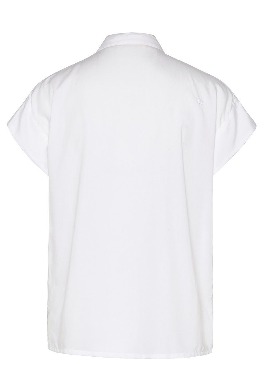 wunderwerk Kurzarmbluse TENCEL square stand collar