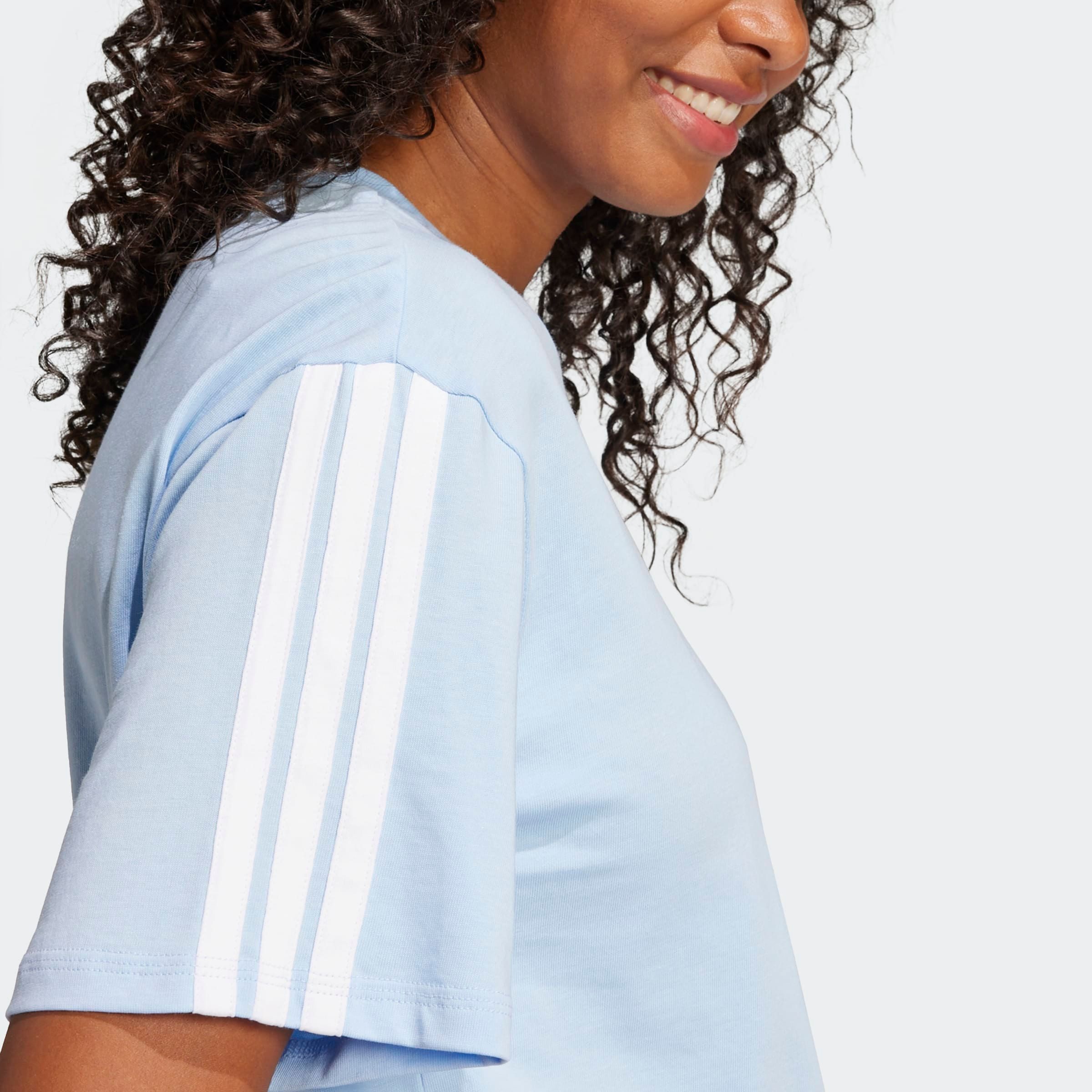 adidas Sportswear T-Shirt W 3S SJ BF T Kurzarmdesign, mit Rundhalsausschnitt, gerader Abschluss