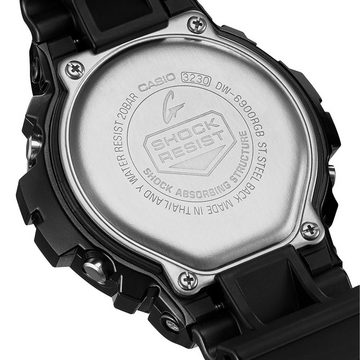 CASIO G-SHOCK Digitaluhr G-Shock Digital Schwarz/Regenbogen