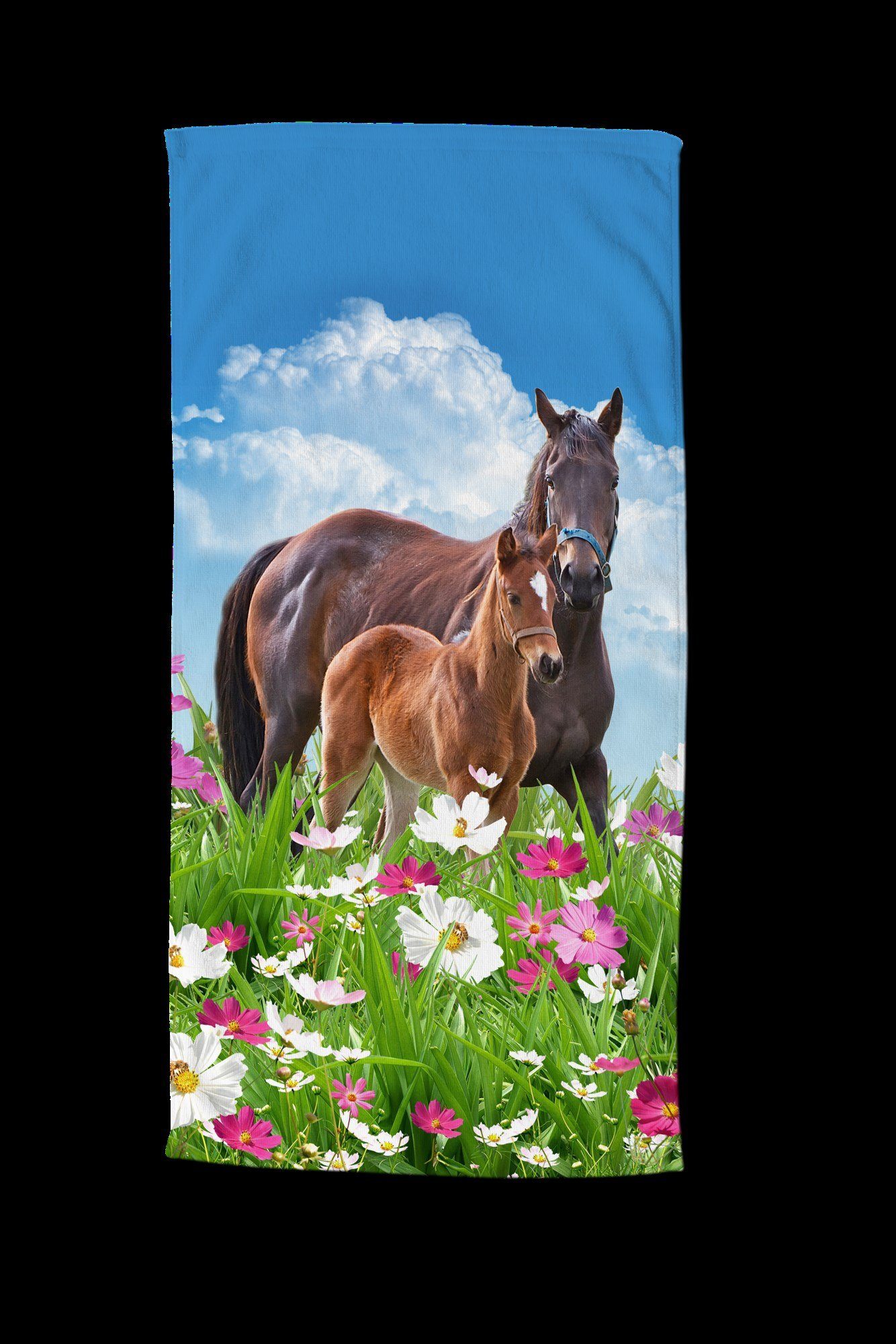 good morning Strandtuch MAGIC, Microfaser (1-St), Pferd