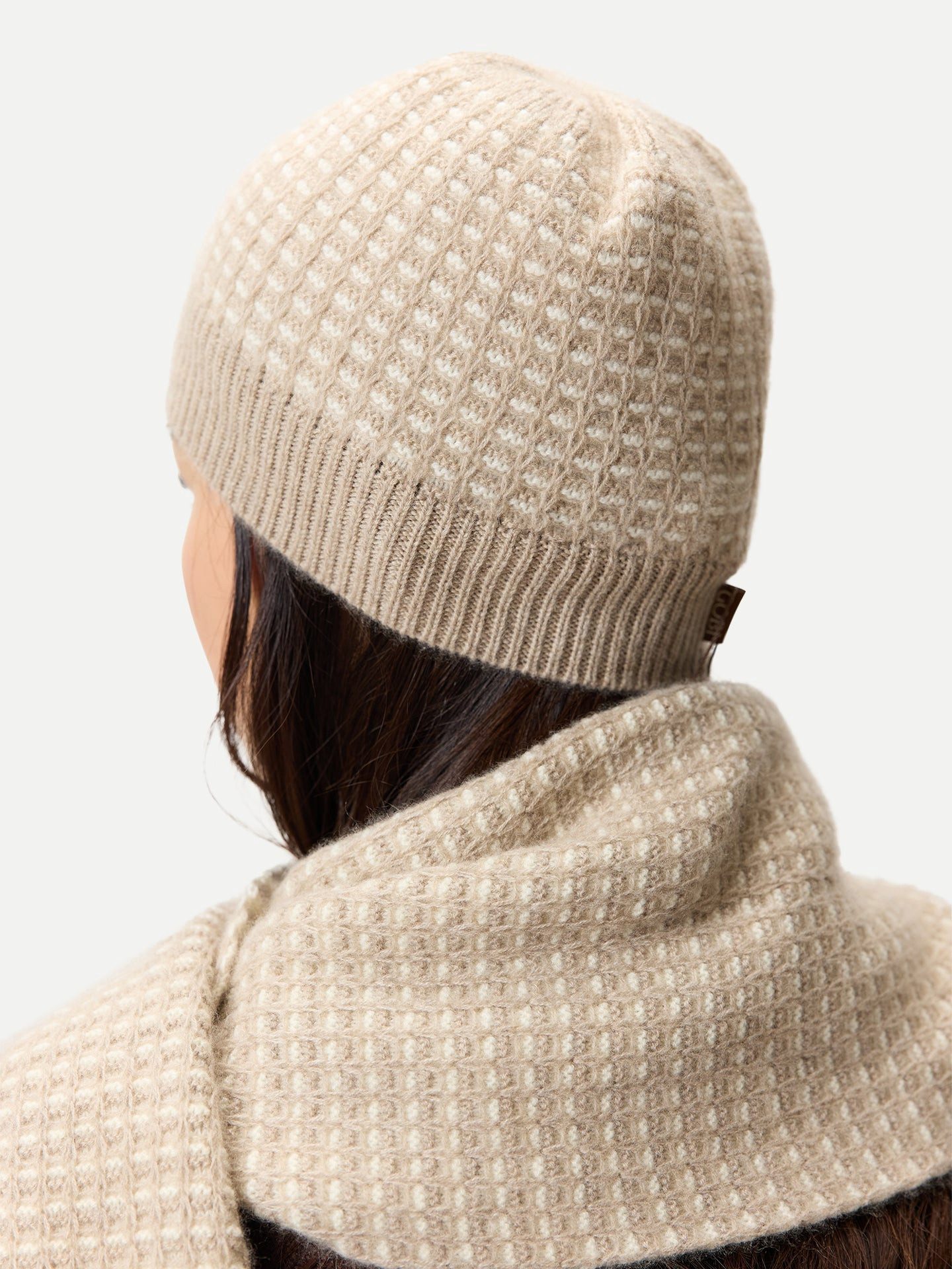 GOBI Cashmere Beanie Waffelstrick Kaschmir-Mütze