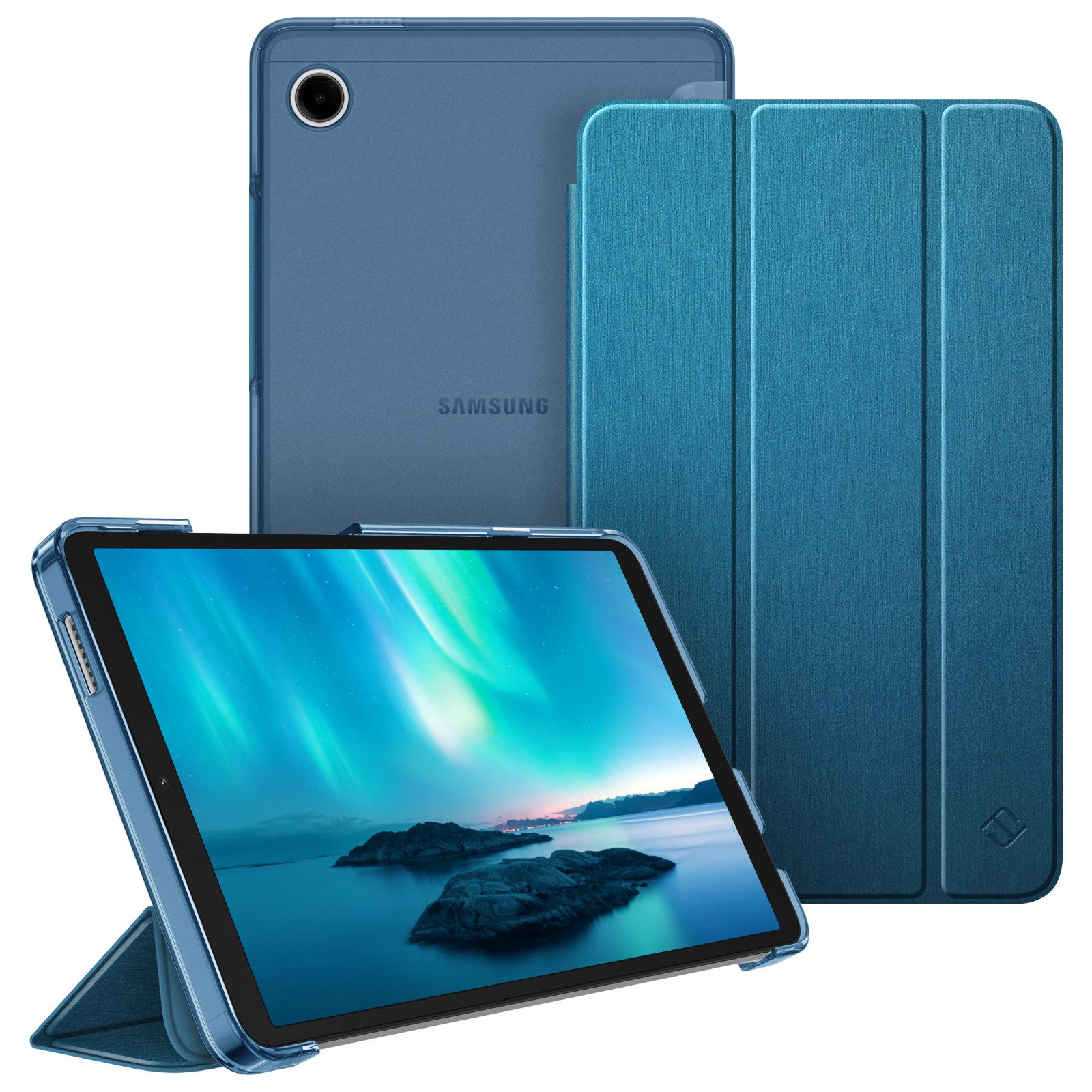 Fintie Tablet-Hülle für Samsung Galaxy Tab A11 8,7" 2025/ Tab A9 8.7 Zoll Tablet, Ultra Dünn Schutzhülle mit Transparenter Rückseite