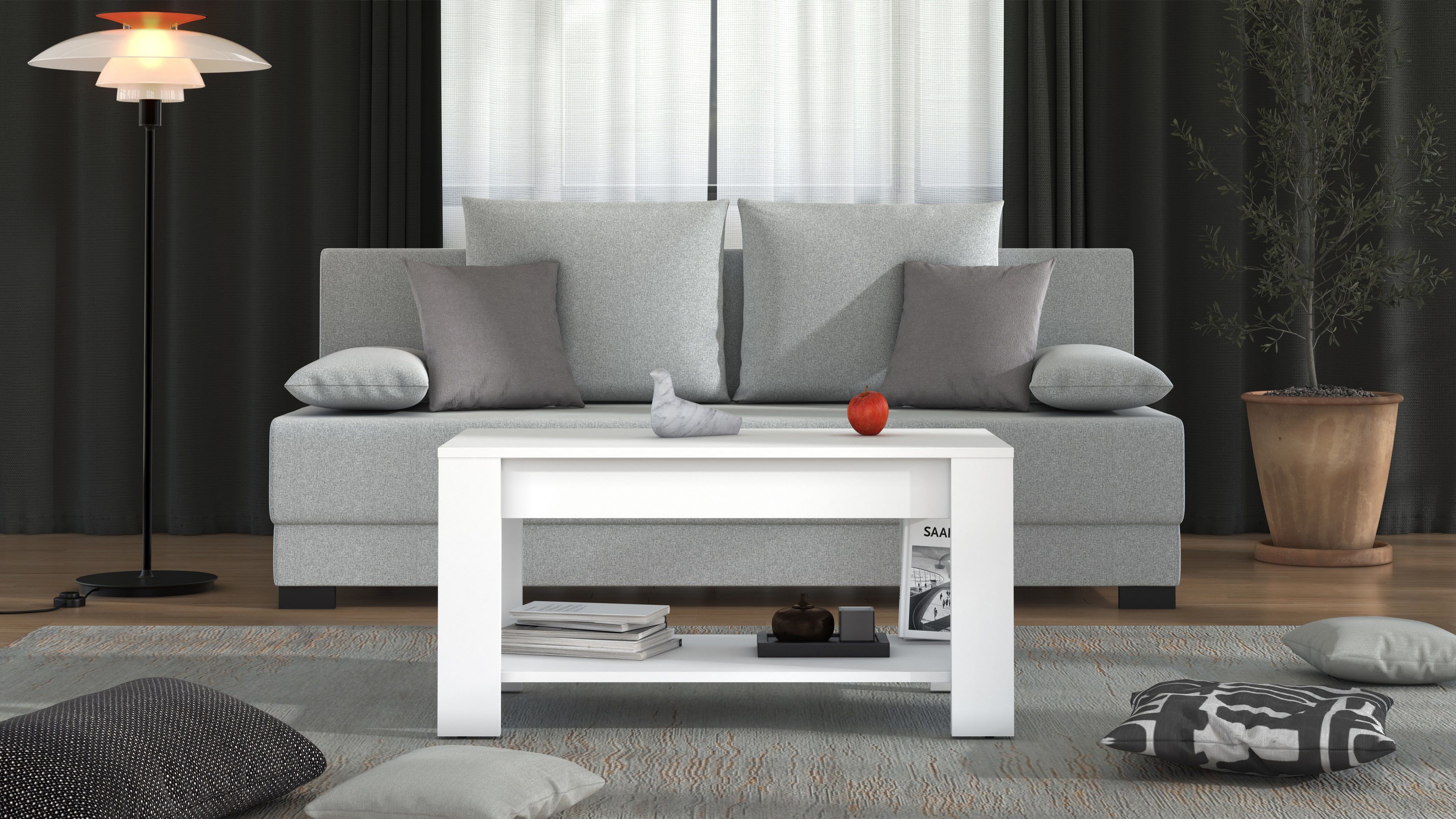 Home affaire Couchtisch Clent Kaffeetisch, 90 cm, in trendigen Farben, mode günstig online kaufen