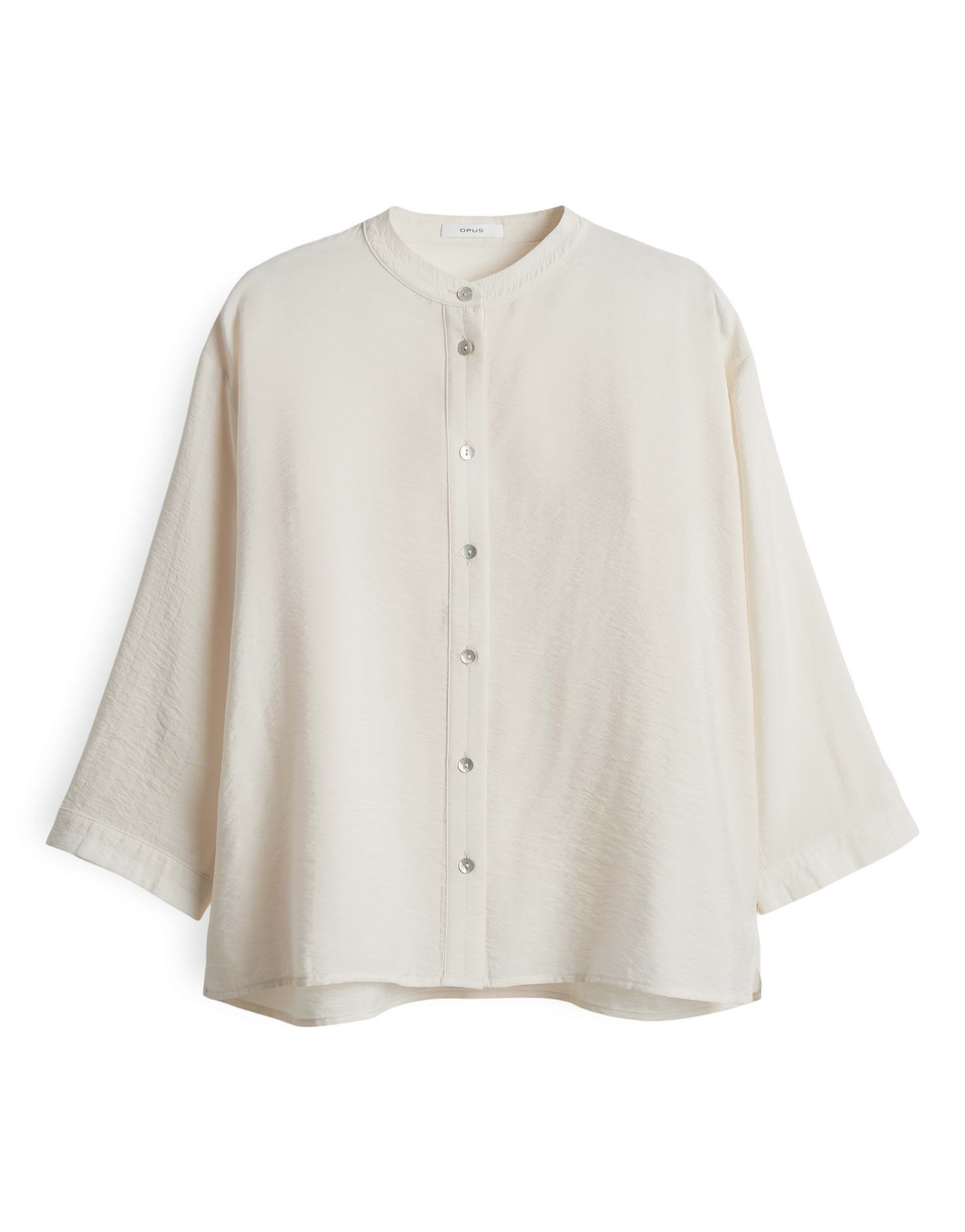 OPUS Hemdbluse FANARI aus nachhaltigem Viskosemix Crash Optik, Schlitze in günstig online kaufen