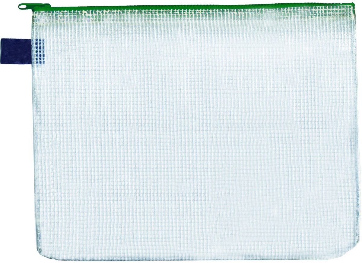 FOLDERSYS Prospekthülle Reißverschlusstasche B4 PVC grün