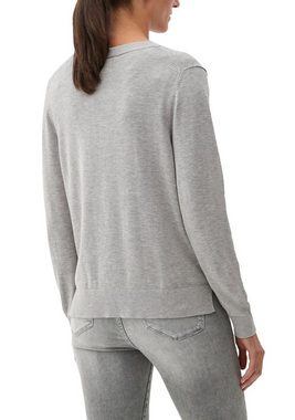 s.Oliver V-Ausschnitt-Pullover im legeren Look