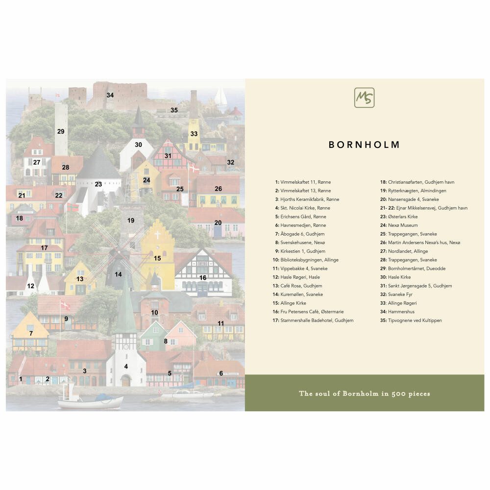 Martin Schwartz Puzzle Bornholm, 500 Puzzleteile