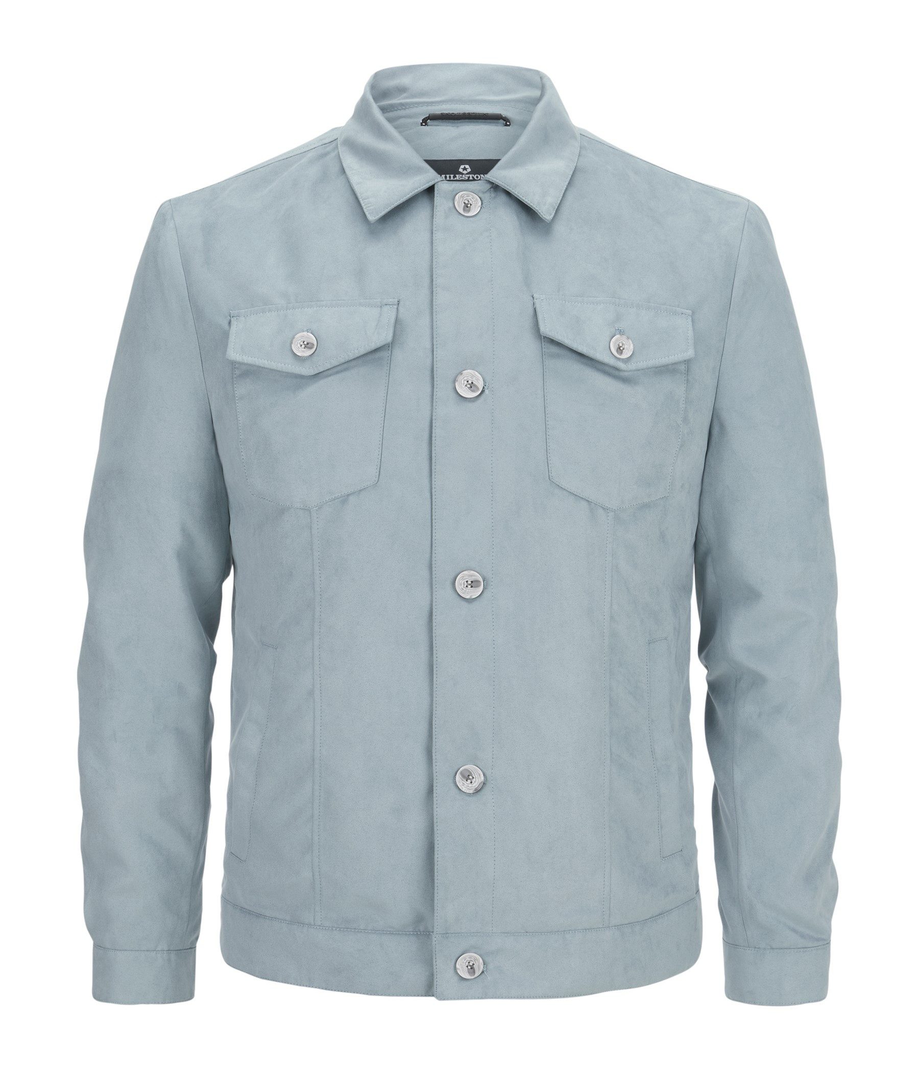 Milestone Hemdjacke MSDixon Edelvelours aus Polyester, atmungsaktiv und wasserabweisend