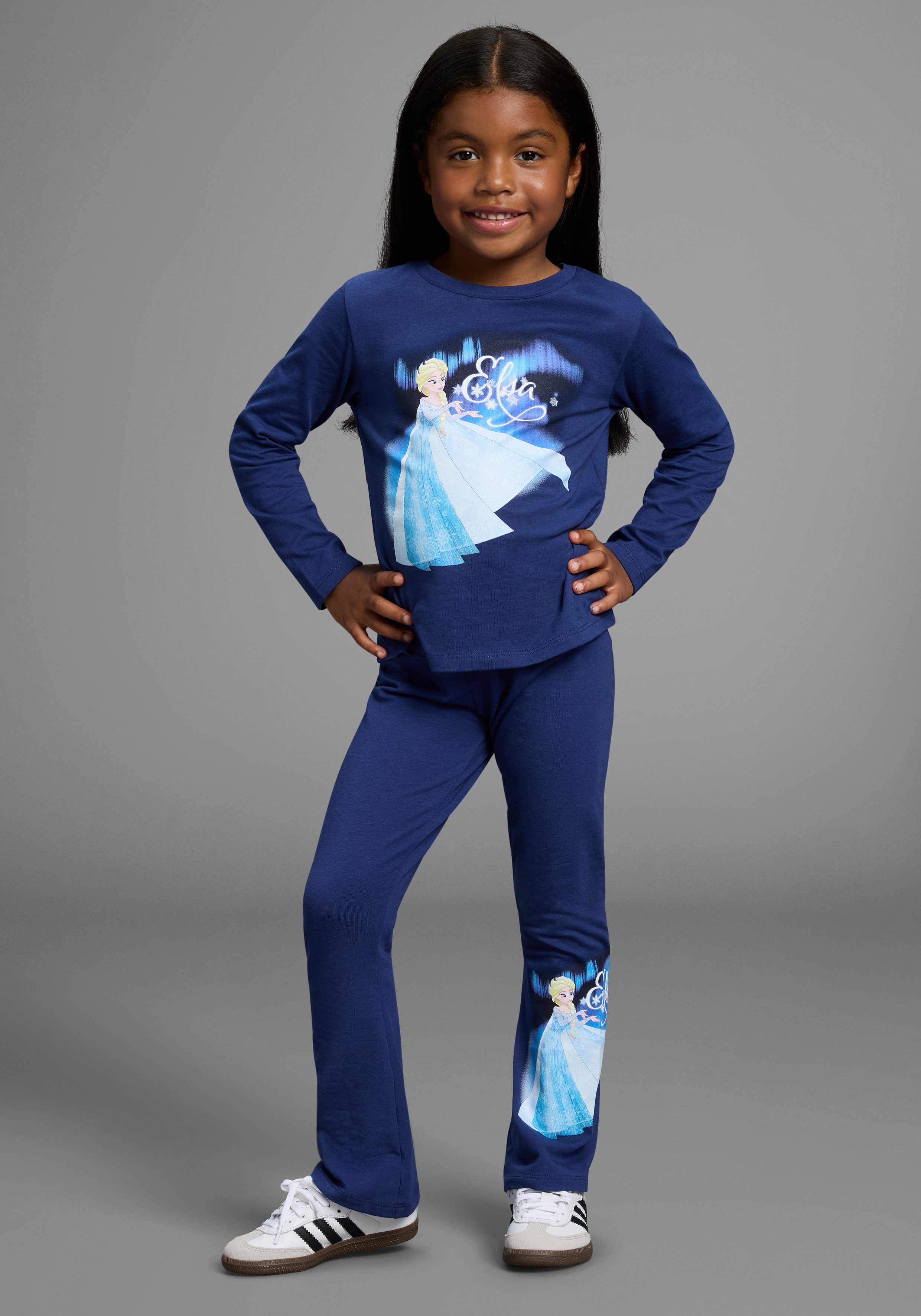 KIDSWORLD Langarmshirt & Leggings FROZEN 2tlg Set: ELSA - Disney (Set, 2-tlg., 2) Disney ELSA Drucke