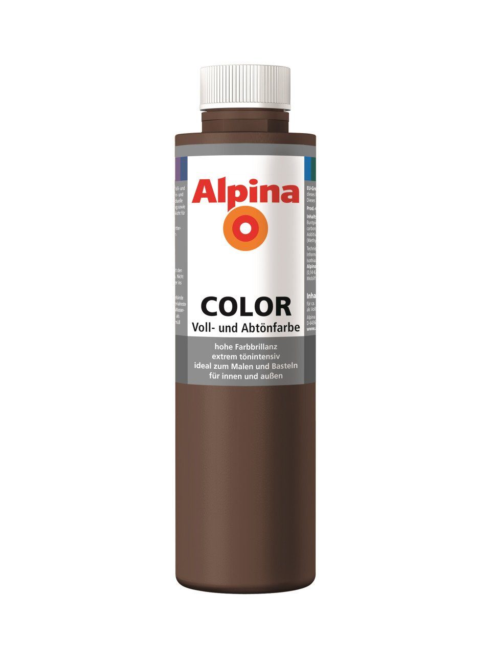 Alpina Vollton- und Abtönfarbe Alpina Color Abtönfarbe choco brown 750 ml