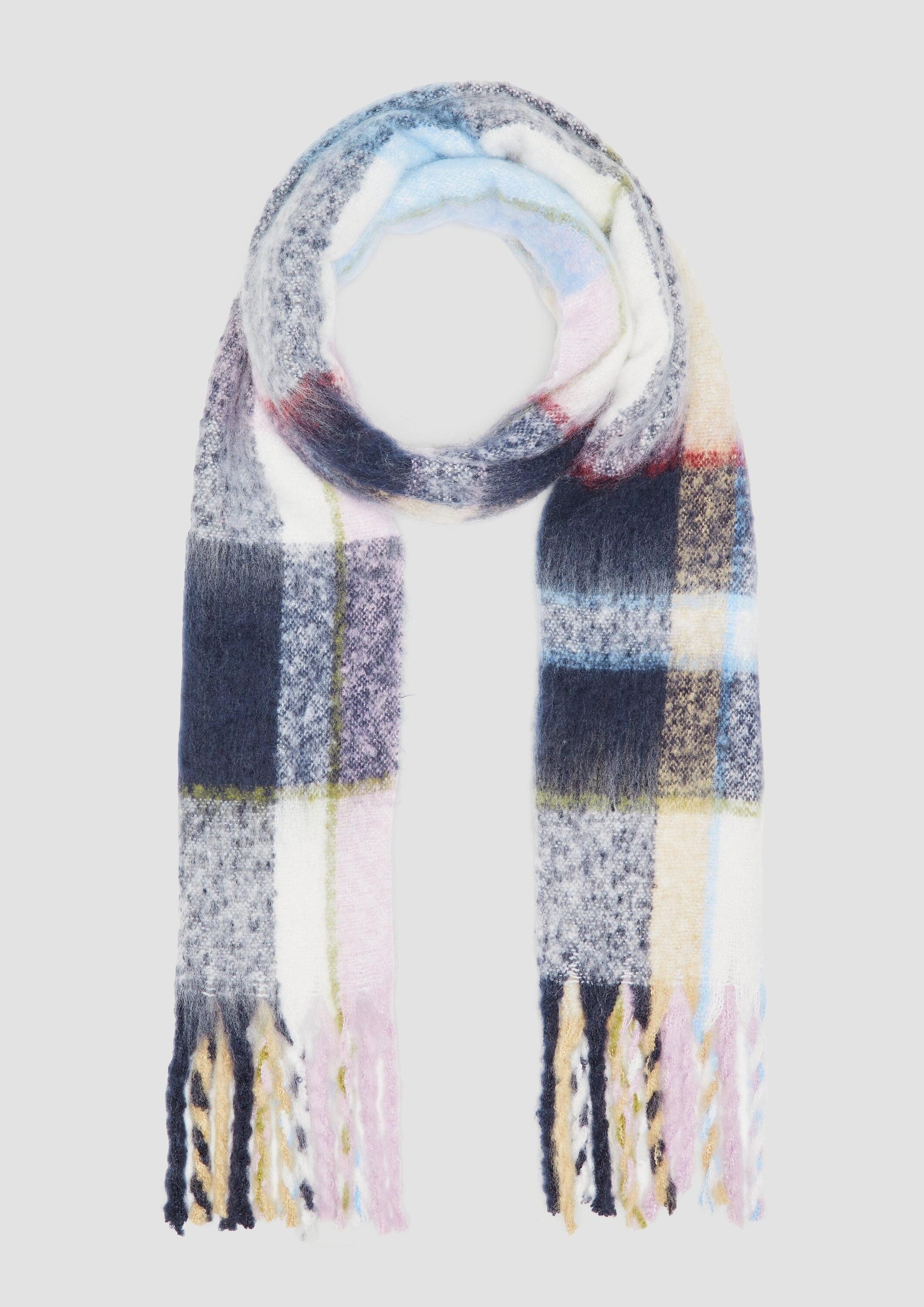 s.Oliver Schal Tuch, Schal mit Fransen günstig online kaufen