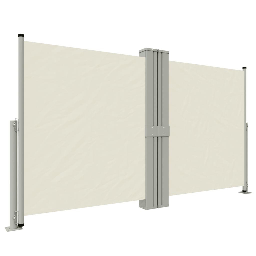 furnicato Seitenmarkise Ausziehbar Creme 140x1200 cm (1-St)