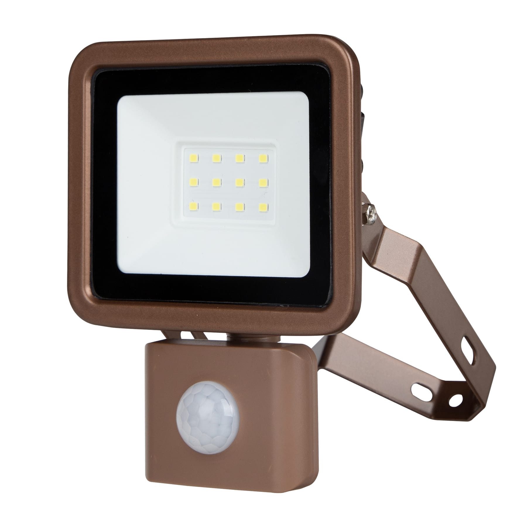 REV LED Flutlichtstrahler REV LED-Fluter Eco+, mit Bewegungssensor, 10W, 6500K, 800lm, kaltweiß