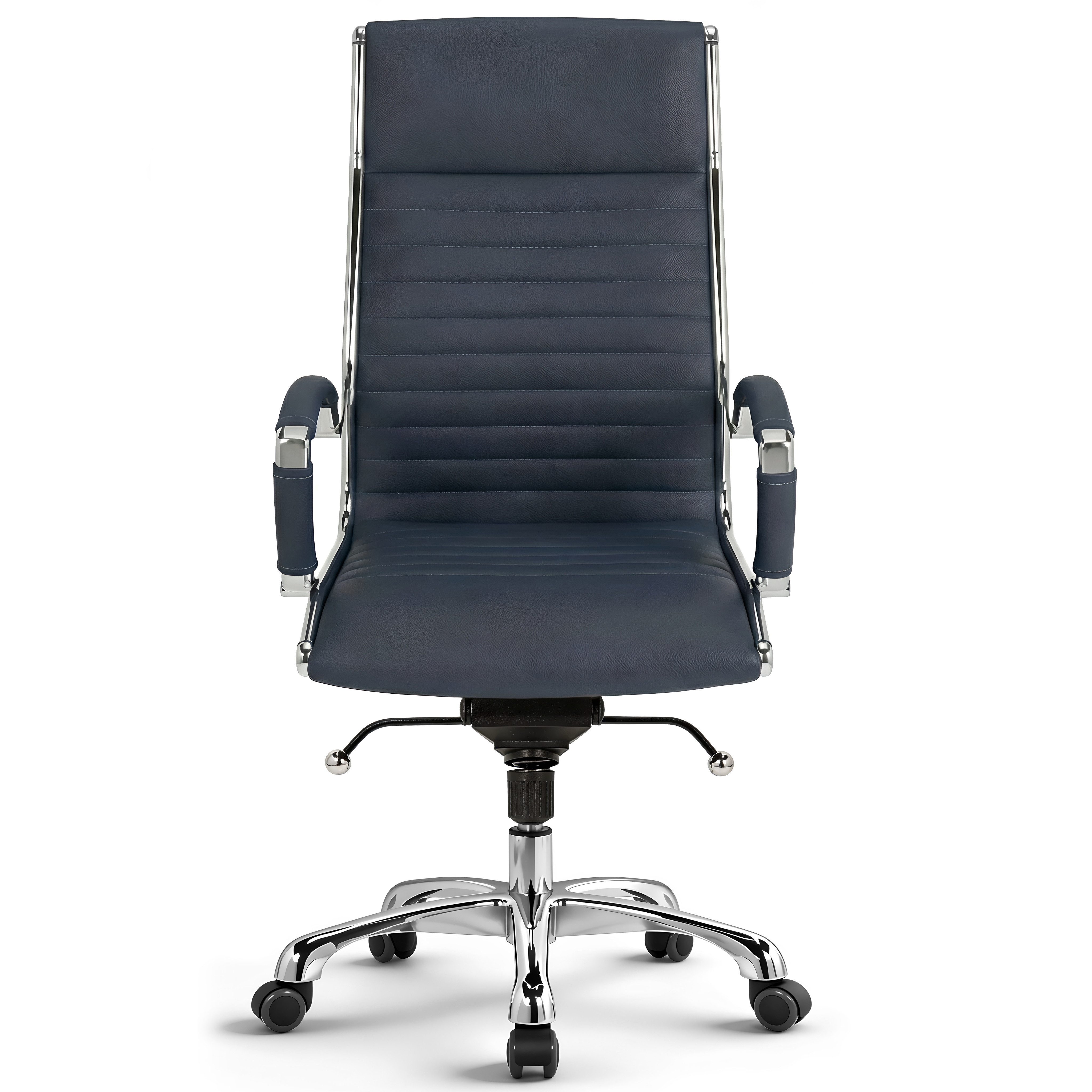 Versee Chefsessel VERSEE Montreal Bürostuhl Leder, 150kg belastbar, ergonomisch (Drehstuhl für Home Office und Büro), mit Lendenstütze, höhenverstellbar, gepolstert, Wippmechanik