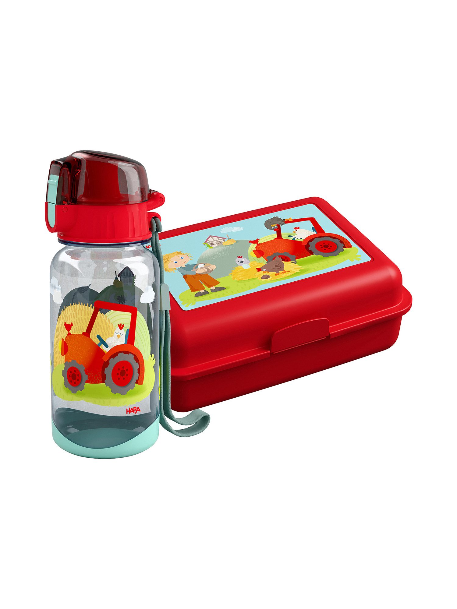 Haba Lunchbox Kita-Schule Set, (2-tlg), Lunchbox, Vesperbox, Pausenbox