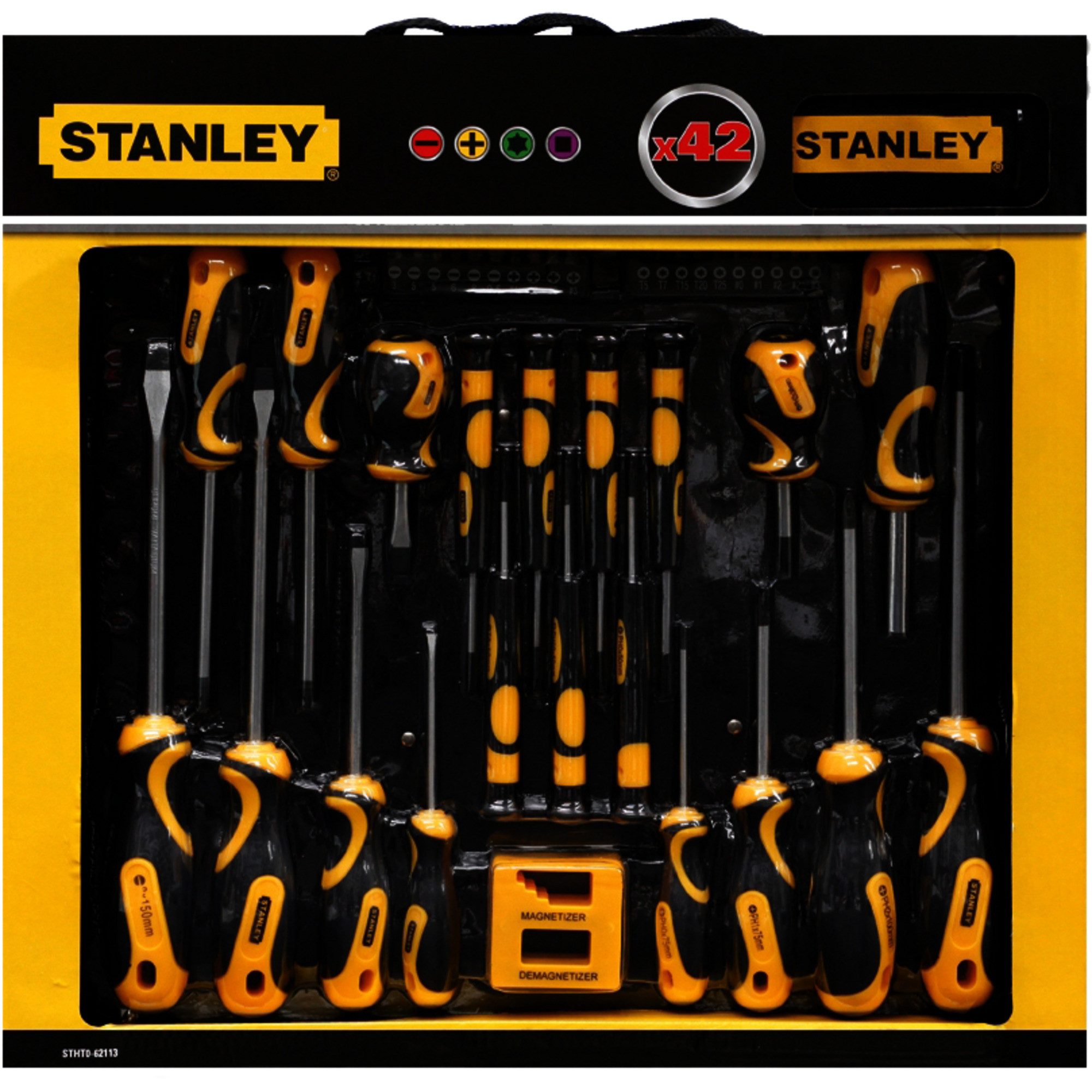 STANLEY Schraubendreher Stanley Schraubendreher-Set, 42-teilig, (mit