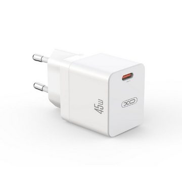 XO CE09 Handyladegerät USB-C Weiß + USB-C für IPhone Weiß Smartphone-Ladegerät (1-tlg)