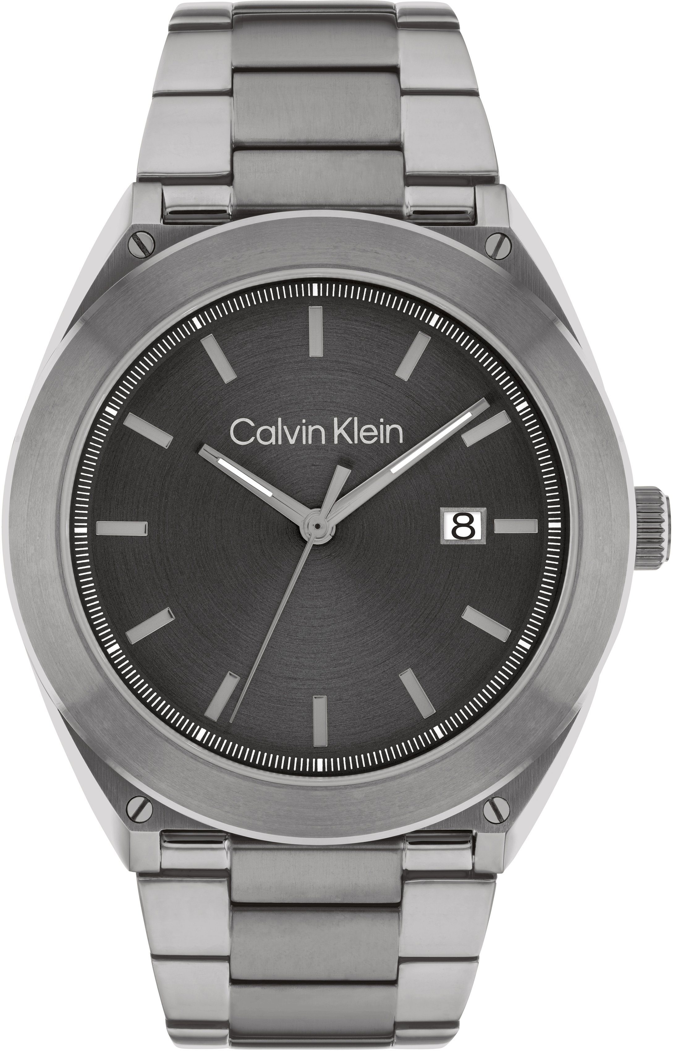 Calvin Klein Quarzuhr CASUAL ESSENTIALS, 25200197, Armbanduhr, Herrenuhr, Datum, Mineralglas, IP-Beschichtung