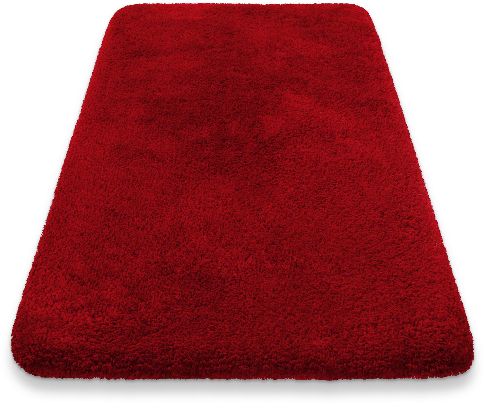 Homie Living Badematte Porto Azzurro, Höhe 30 mm, rutschhemmend beschichtet, schnell trocknend, fußbodenheizungsgeeignet, Polyester, rechteckig, Badteppich, uni, rechteckig & rund, waschbar, Badezimmerteppich