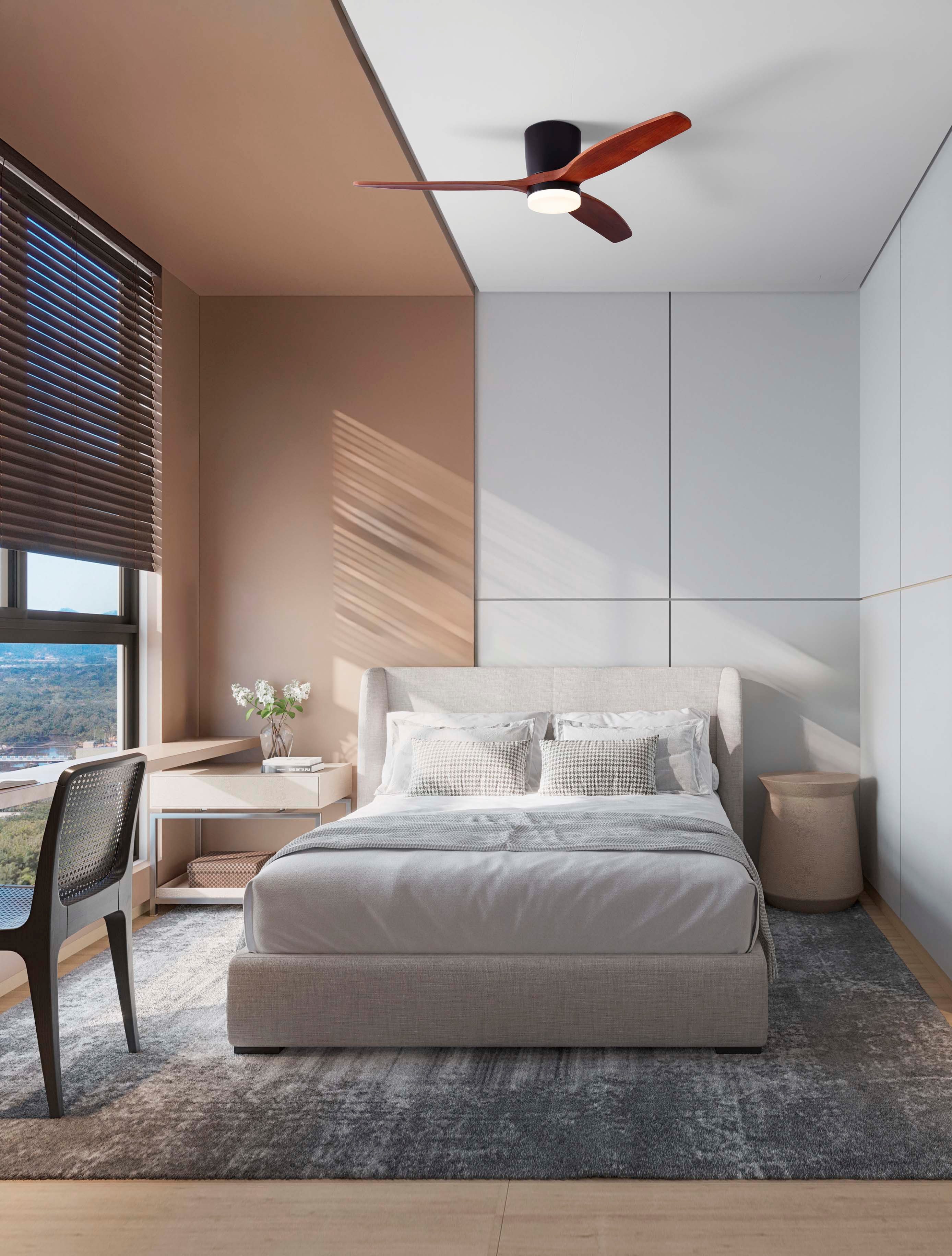 Nova Luce Deckenleuchte ALOA, Ventilatorfunktion, LED fest integriert, warmweiß - kaltweiß