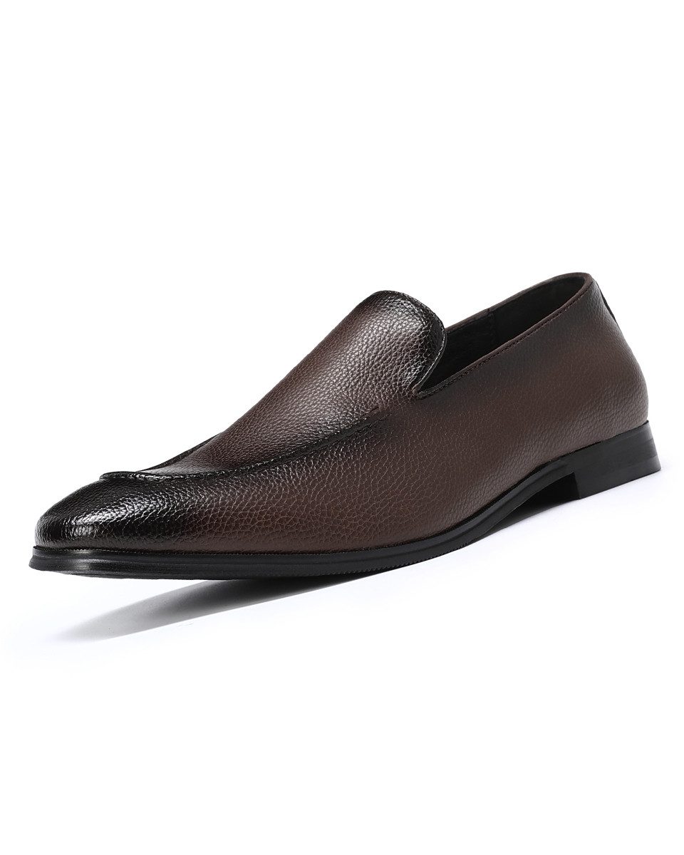 Allthemen Slip-On Sneaker Eleganter Herren-Loafer mit Litschimuster Schlupfschuh für Business