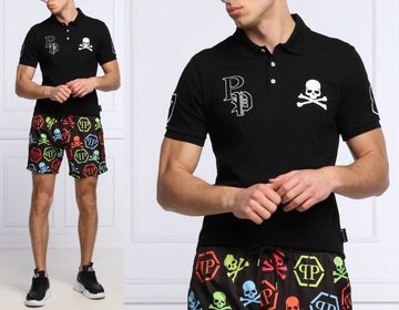 PHILIPP PLEIN Poloshirt PHILIPP PLEIN Polo Shirt Polohemd SS Multi Skull Logo Hemd Polohemd T-