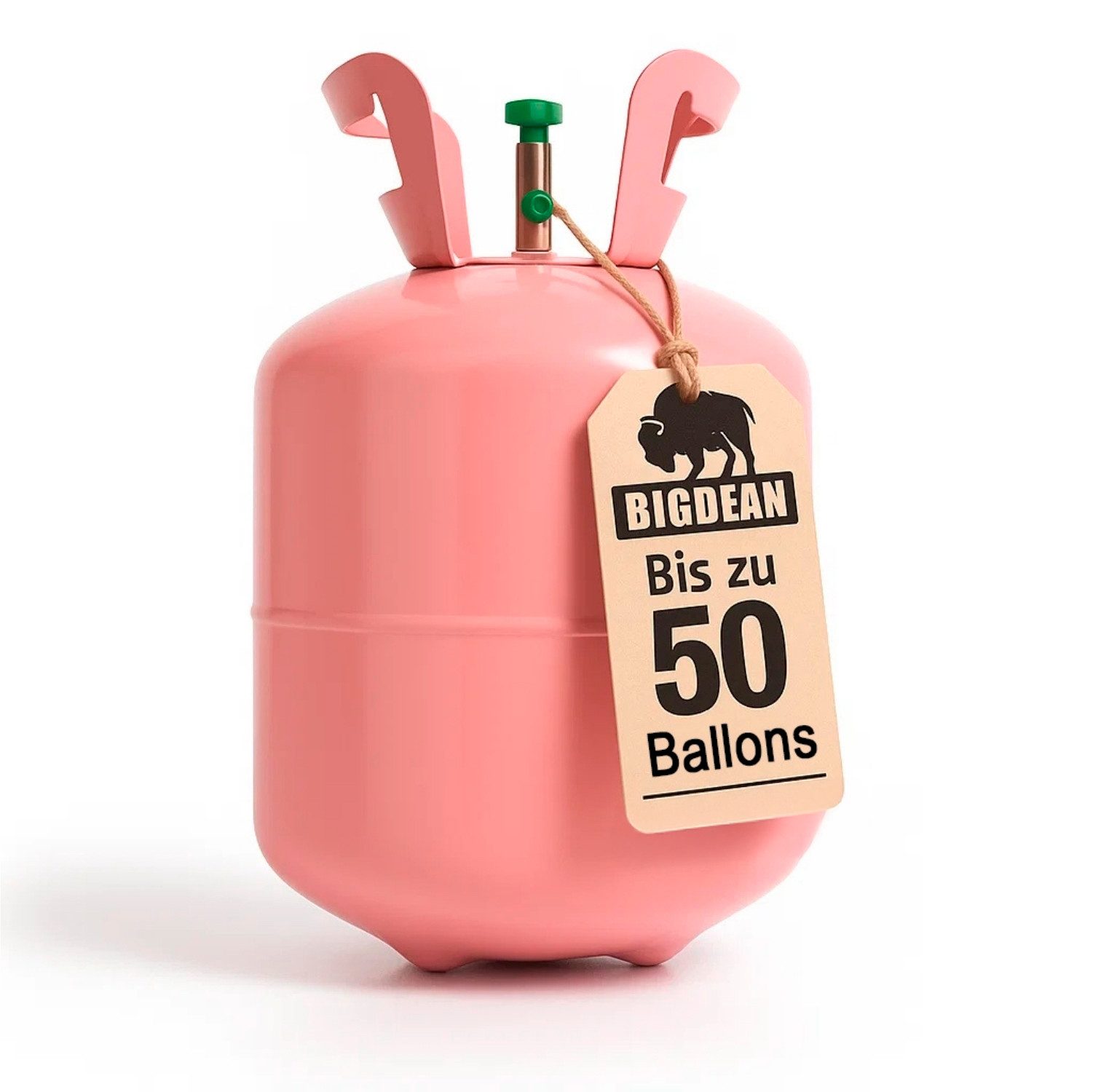BigDean Helium Helium Balloon Gas für bis zu 50 Luftballons – Helium Gasflasche XXL, Ballongas, Leichte Anwendung, Spaß für Groß & Klein