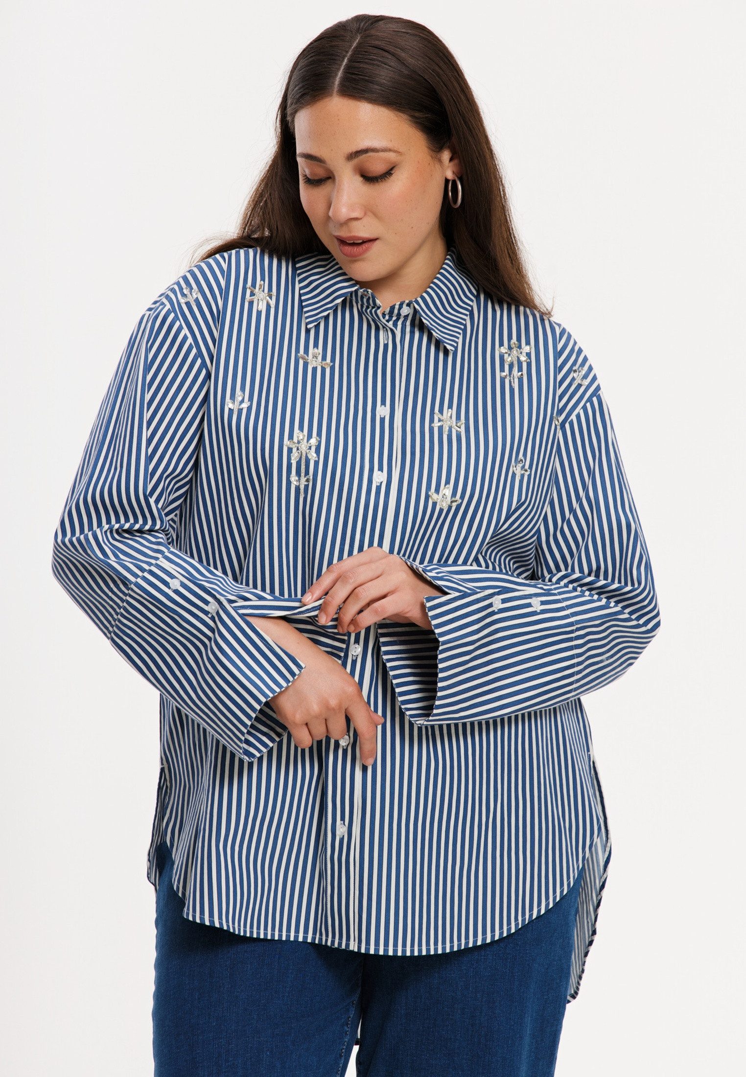 Blusentop Damen Bluse mit Druck