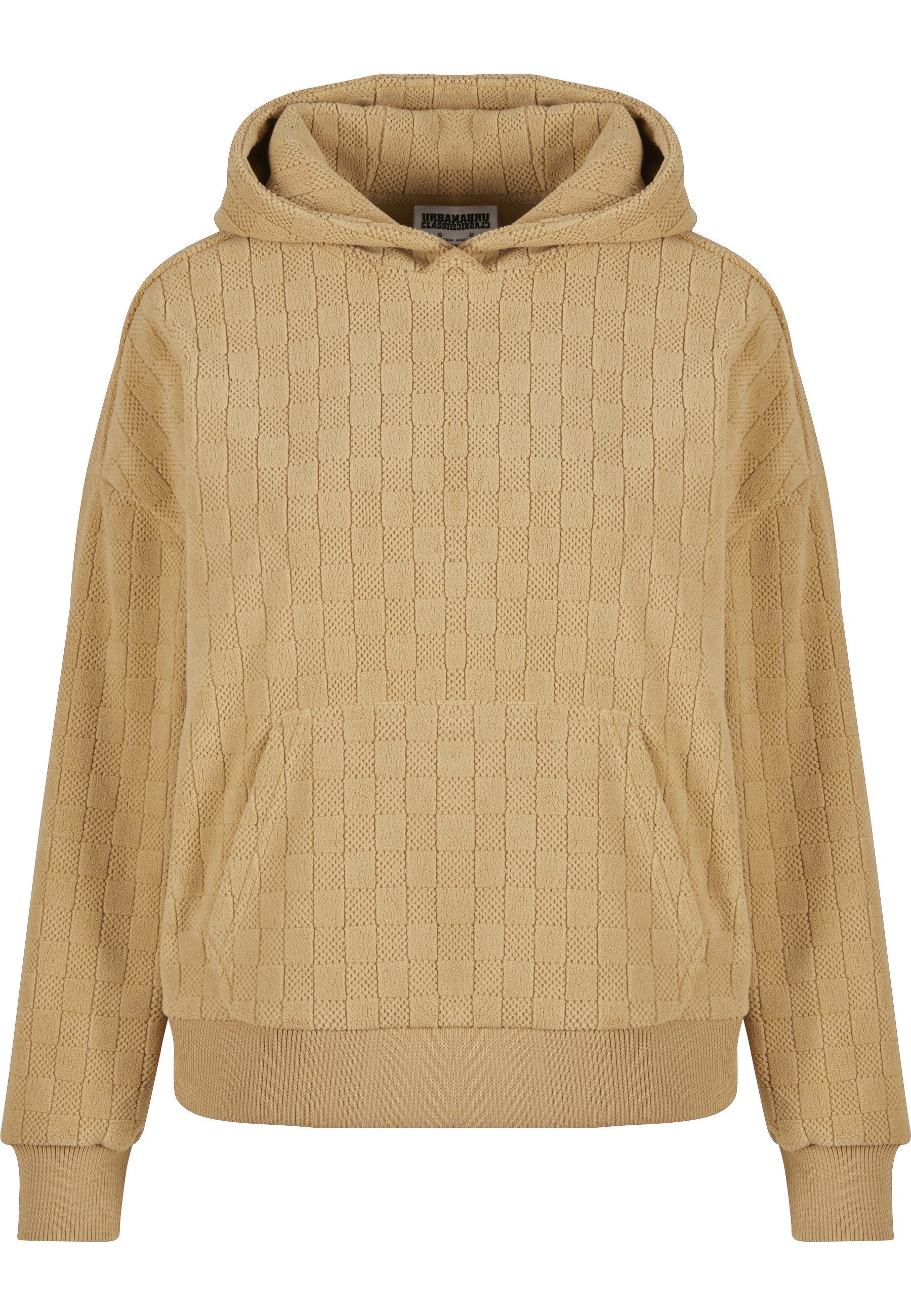 URBAN CLASSICS Kapuzensweatshirt Urban Classics Ladies Jacquard Velvet Over günstig online kaufen