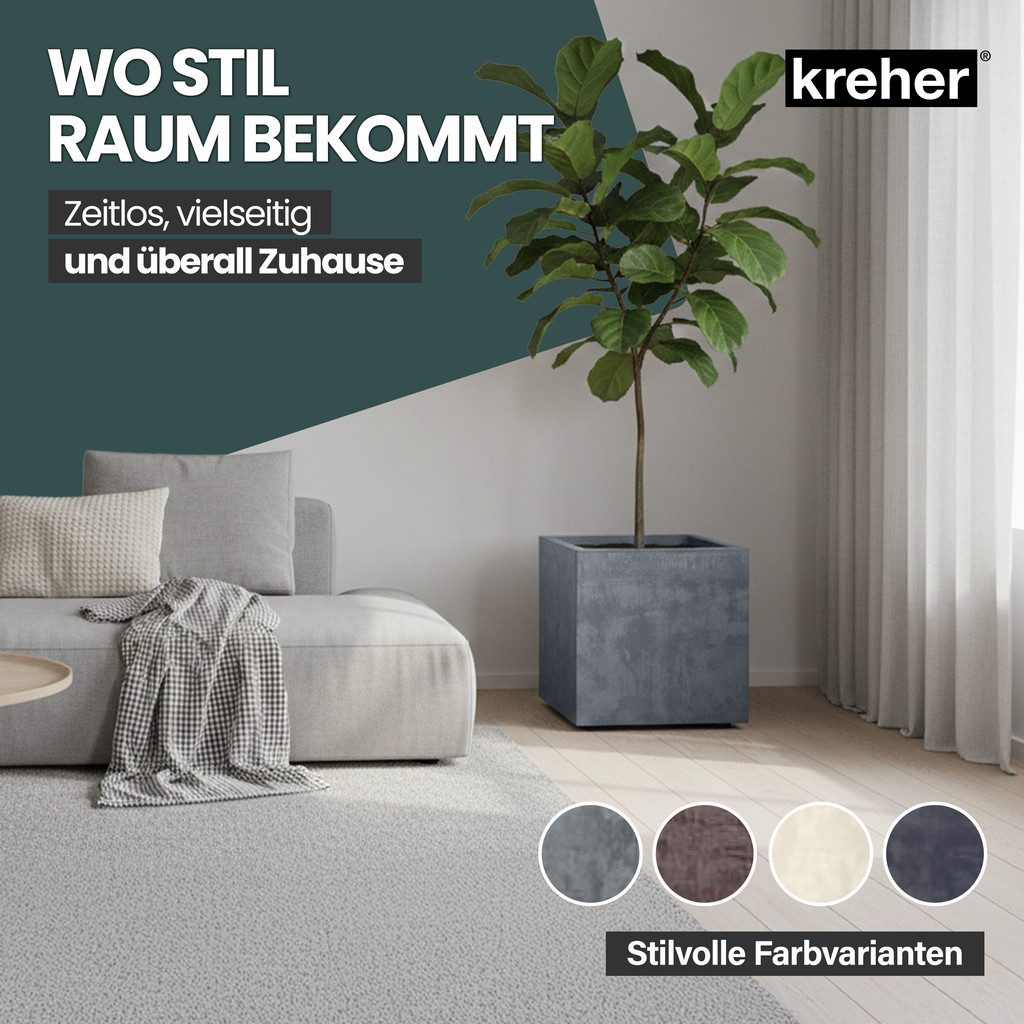 Kreher Blumenkasten Millennium in Naturstein Optik verschiedenen Ausführungen