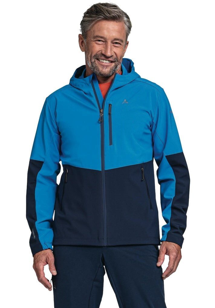 Schöffel Softshelljacke Tonion (winddicht, atmungsaktiv) blau Herren