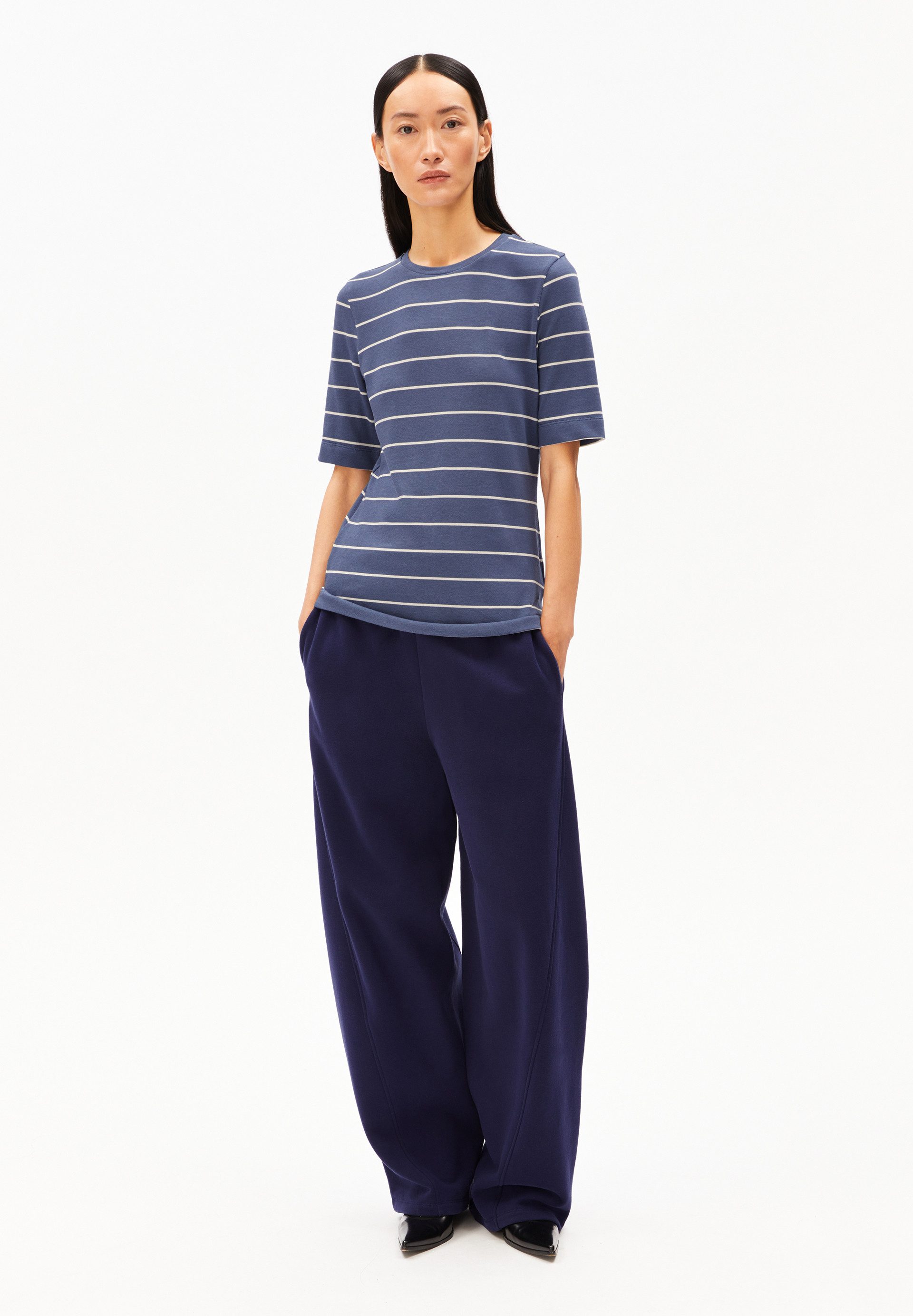 Armedangels T-Shirt JAANISARA FINE STRIPE T-Shirt aus Bio-Baumwoll Mix Slim günstig online kaufen