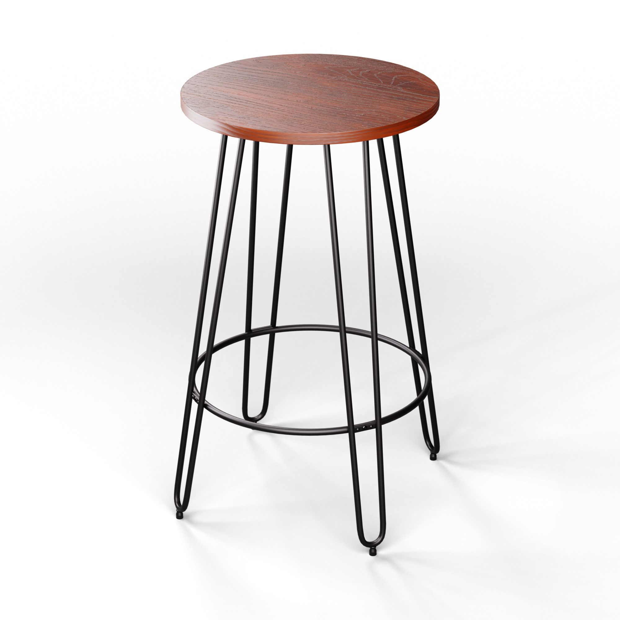 blumfeldt Beistelltisch Hamilton Bistro-Tisch (Packung), Bistro Tisch Indoor 69 x104,5 Stahl Holz Rund