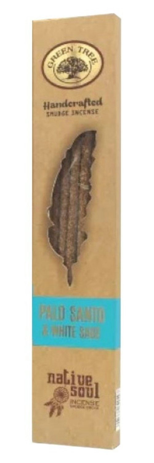 Green Tree Räucherstäbchen Green Tree Native Soul Smudge Incense "Palo Santo & White Sage" 15gr.