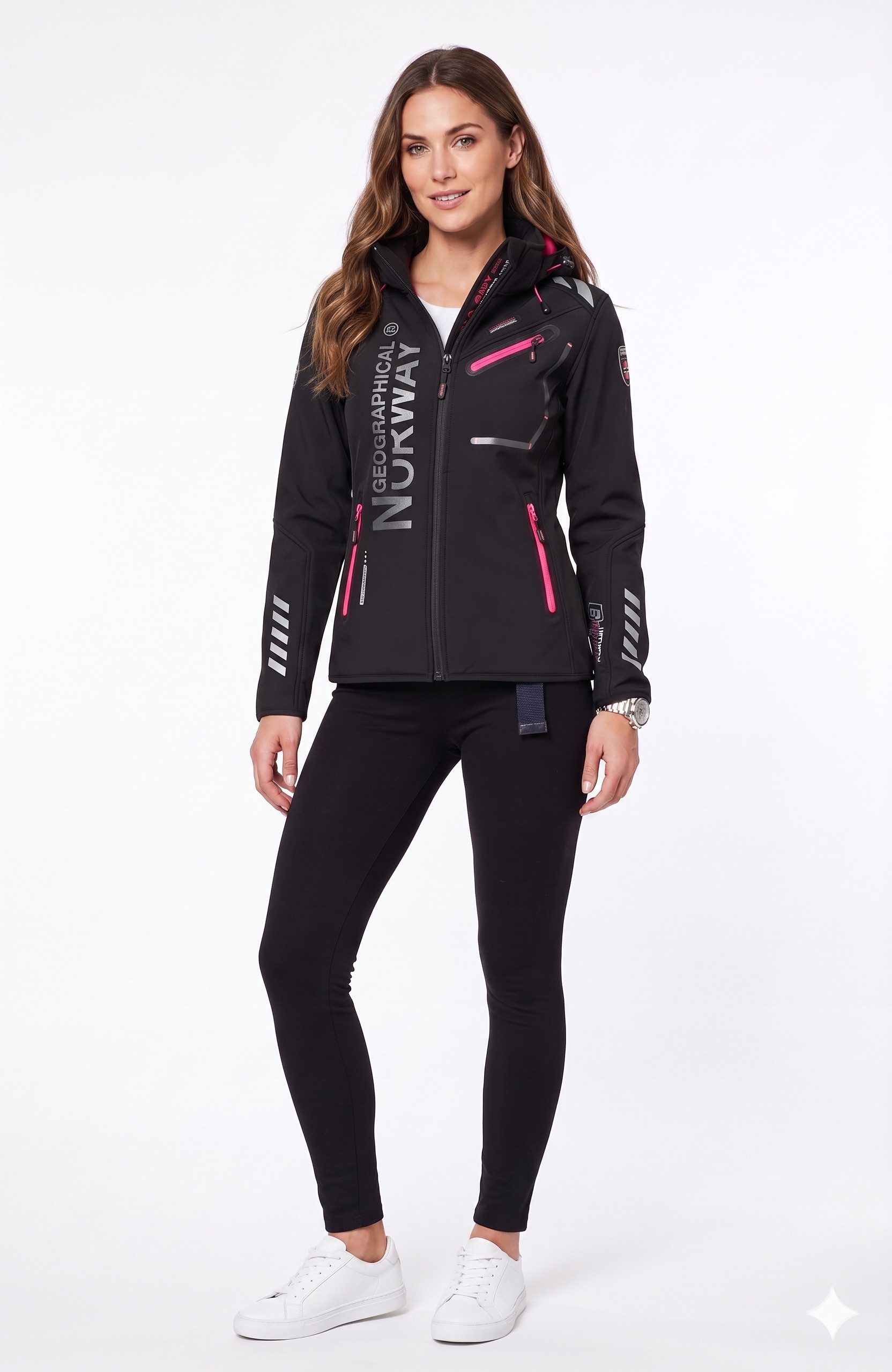 Geographical Norway Softshelljacke Damen Frühlings Softshell Outdoor Übergangs Regenjacke Herbst S-XXL