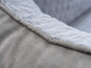 TrendPet Tierbett VitaBed Style Grau - Orthopädisches Hundebett, 5cm Matratze aus Memory Foam