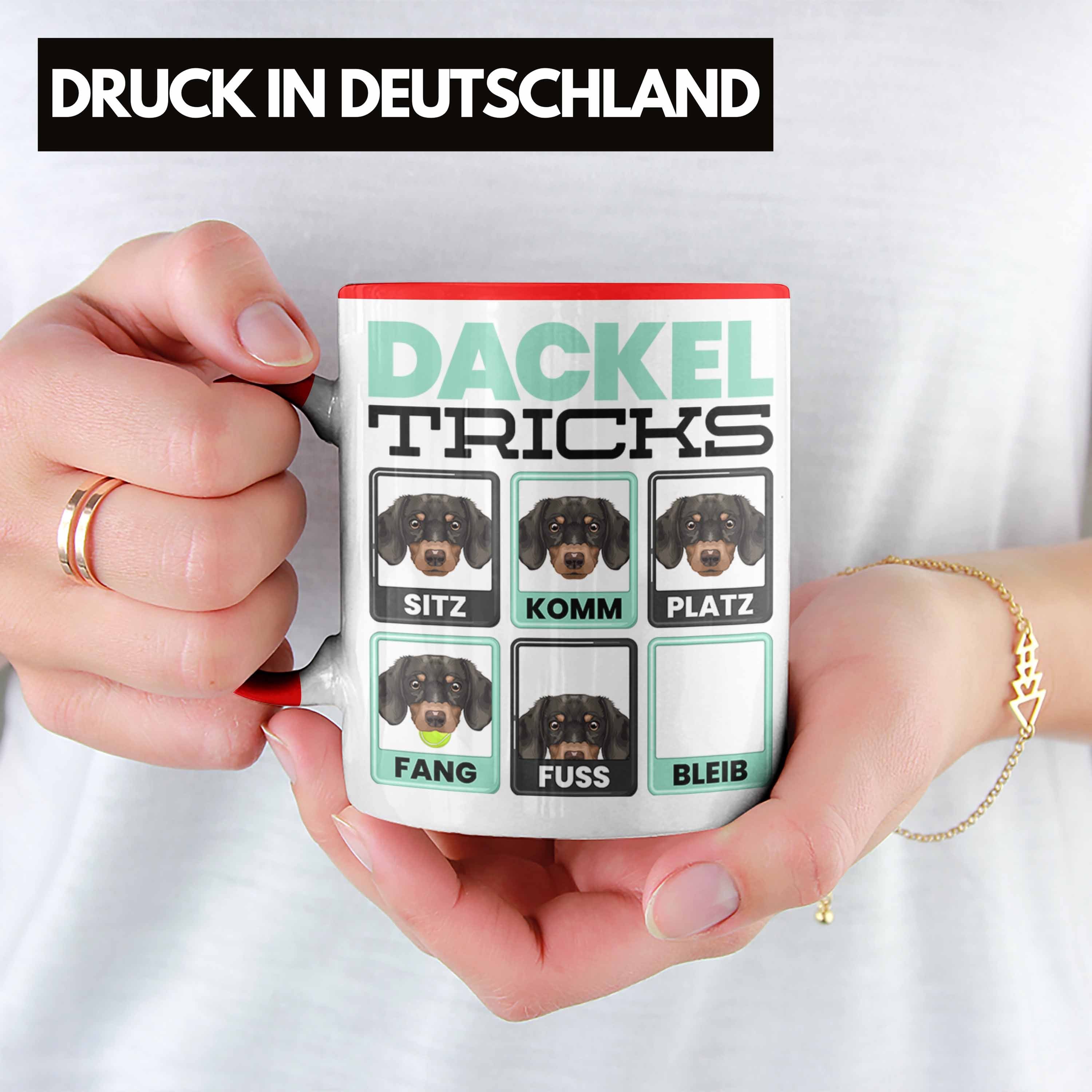 Geschenkidee Besitzer Dackel Trendation Spruch Lustiger Geschenk Dackel Tasse Tri Tasse Rot