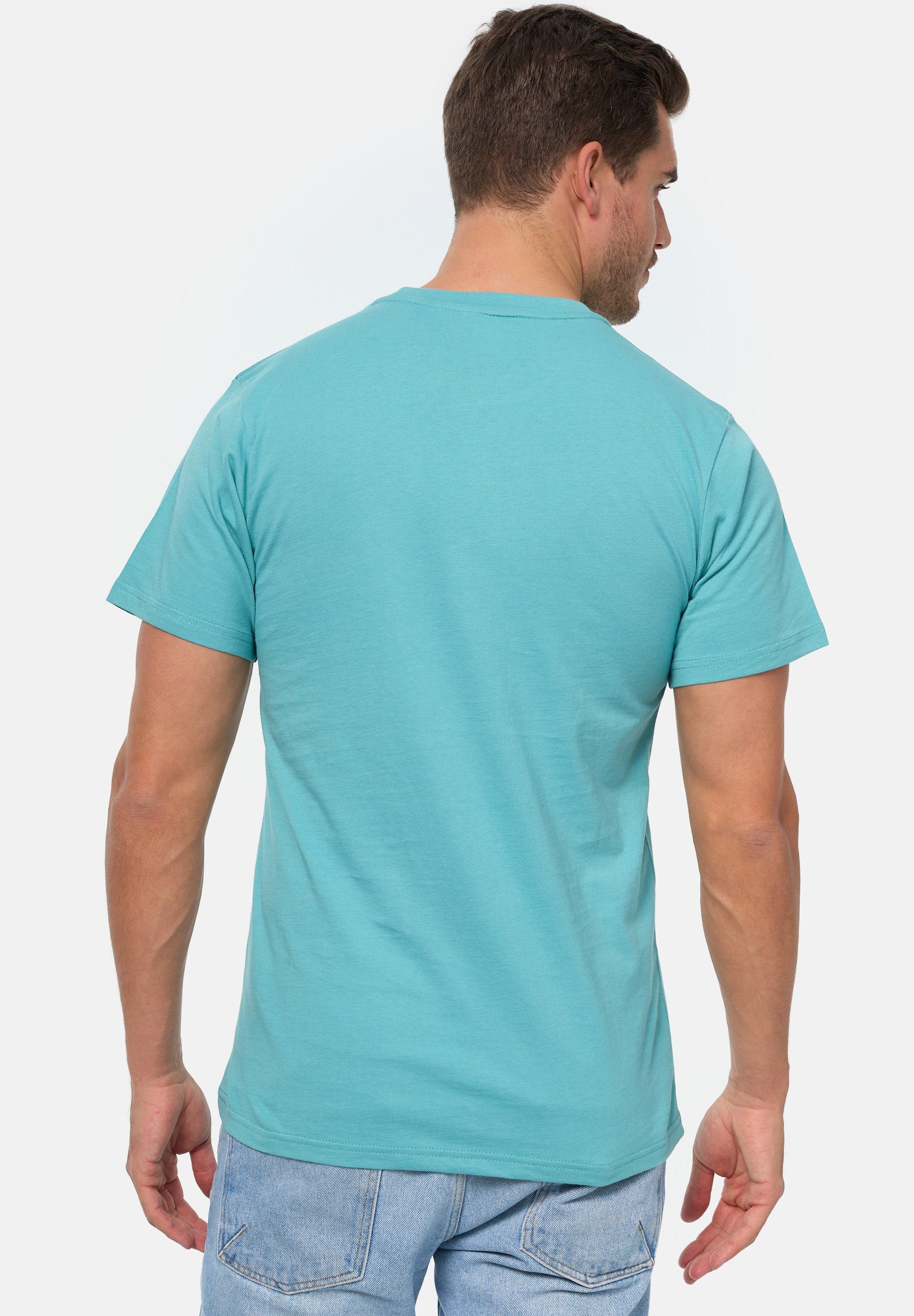 MIKON Bio-Baumwolle Feder Aqua zertifizierte GOTS T-Shirt