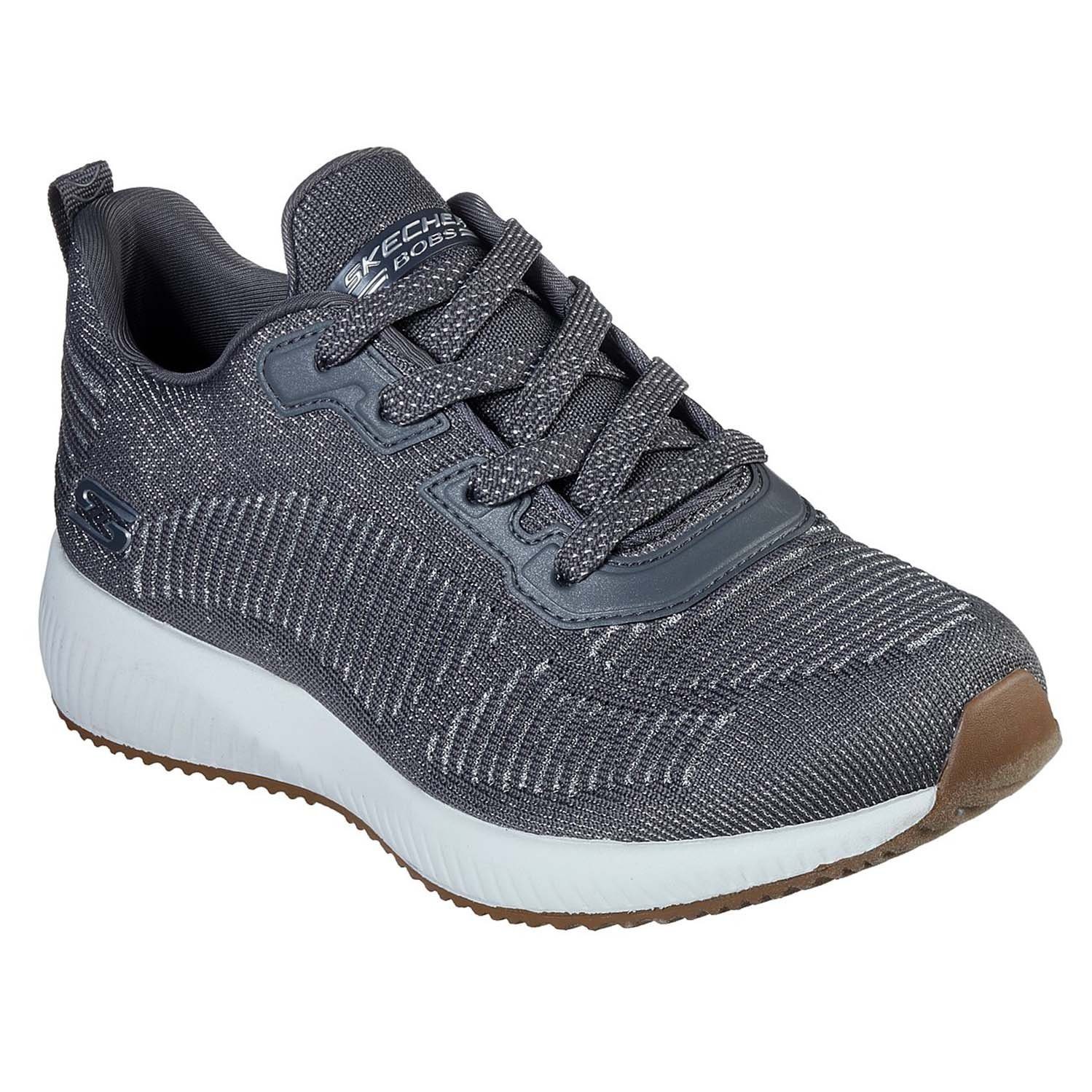 Silver) SQUAD Sneaker Grau (Grey (20202164) LEAGUE Skechers BOBS GLAM
