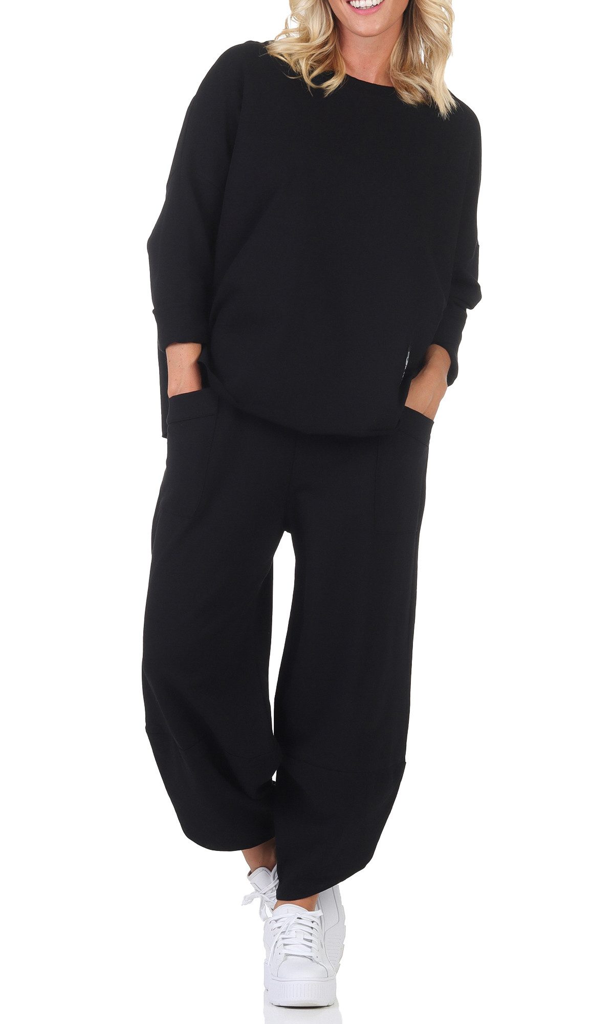 simaranda Jogginganzug Damen Jogginganzug 6172 36-42 Schwarz günstig online kaufen