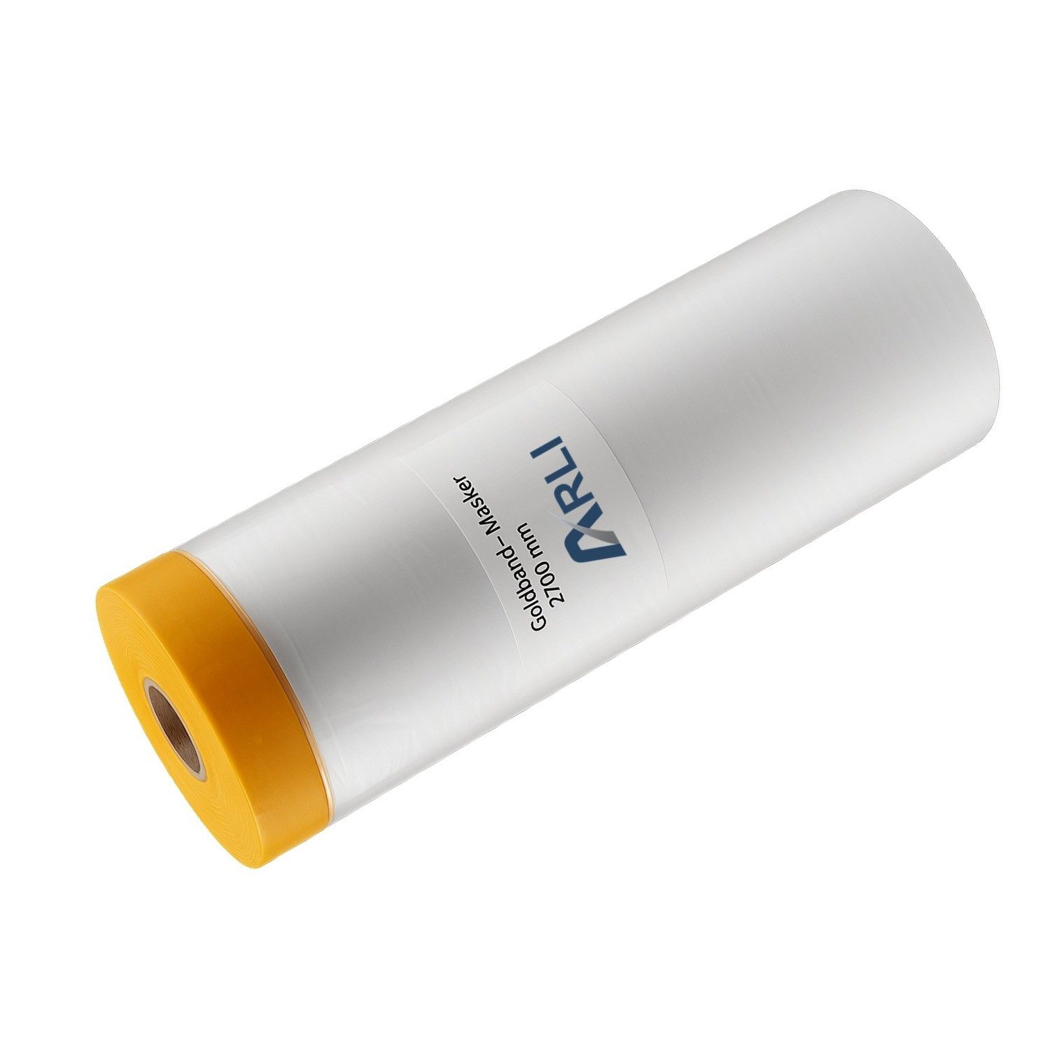 ARLI Abdeckfolie 20x Goldband Masker 2700 mm x 16 m, 0,01 mm Stärke, für Malerfolie, Abdeckfolie mit Tape, (20er, 20-St., Set), Tape für Abdeckarbeiten im Innen- und Außenbereich