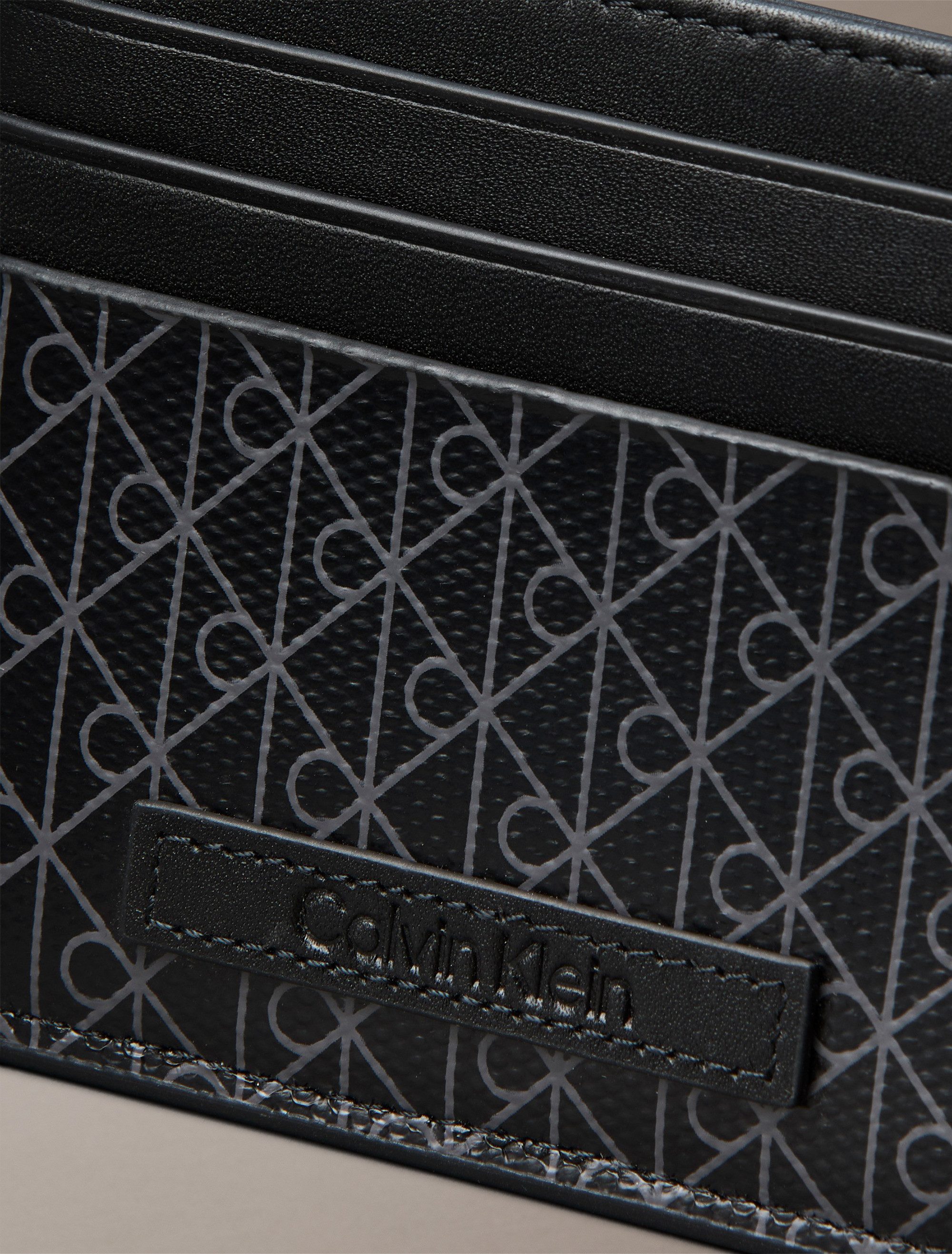 Calvin Klein Kartenetui COATED EW CARD CASE, Unisex Kreditkartenetui mit Logoschriftzug