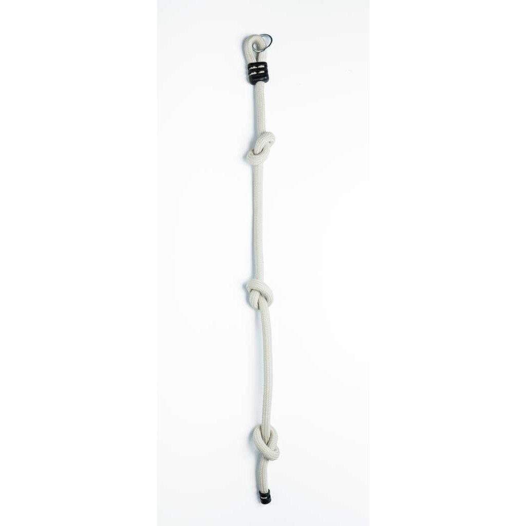 DICE Einzelschaukel Kletterseil/Knotenseil 260 cm mit beigem geflochtenem Seil, passend für BERG Playbase